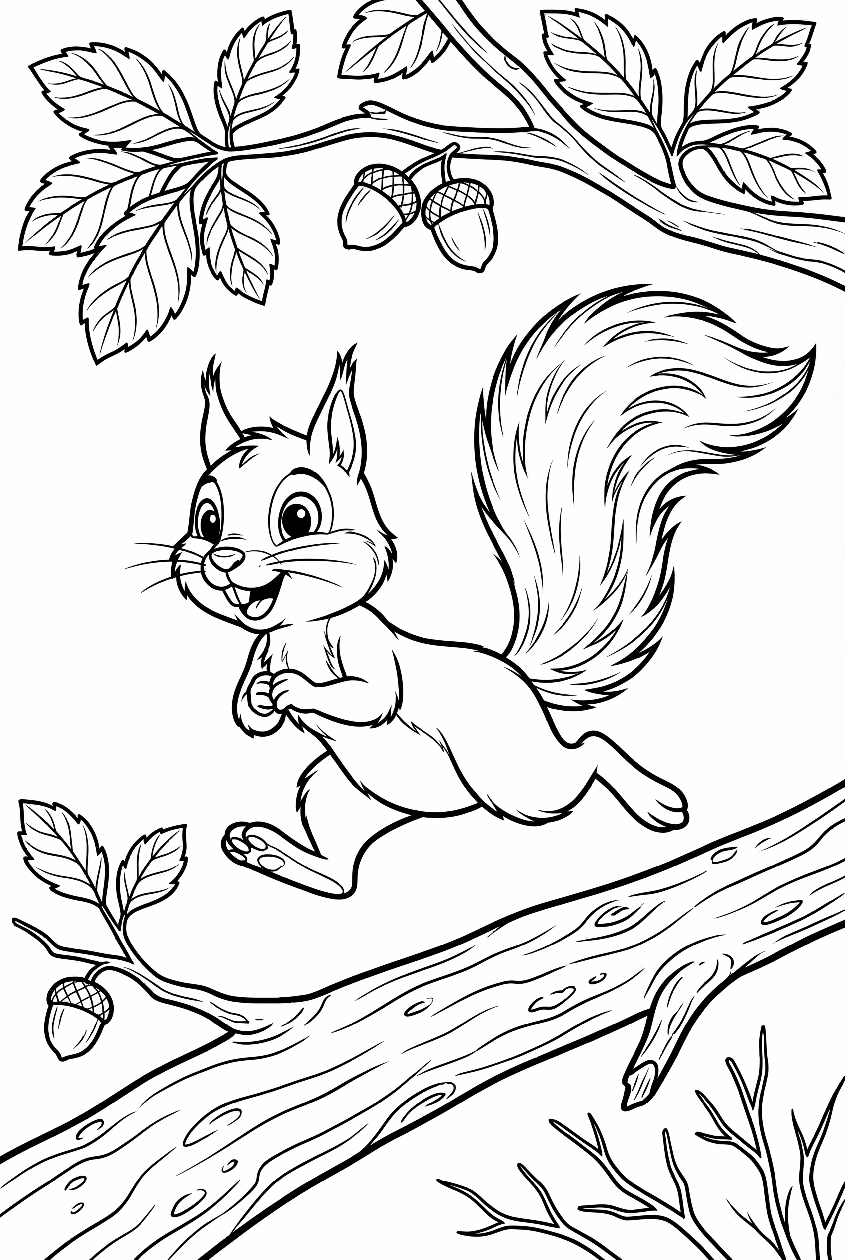 Squirrel Jumping Between Branches-2