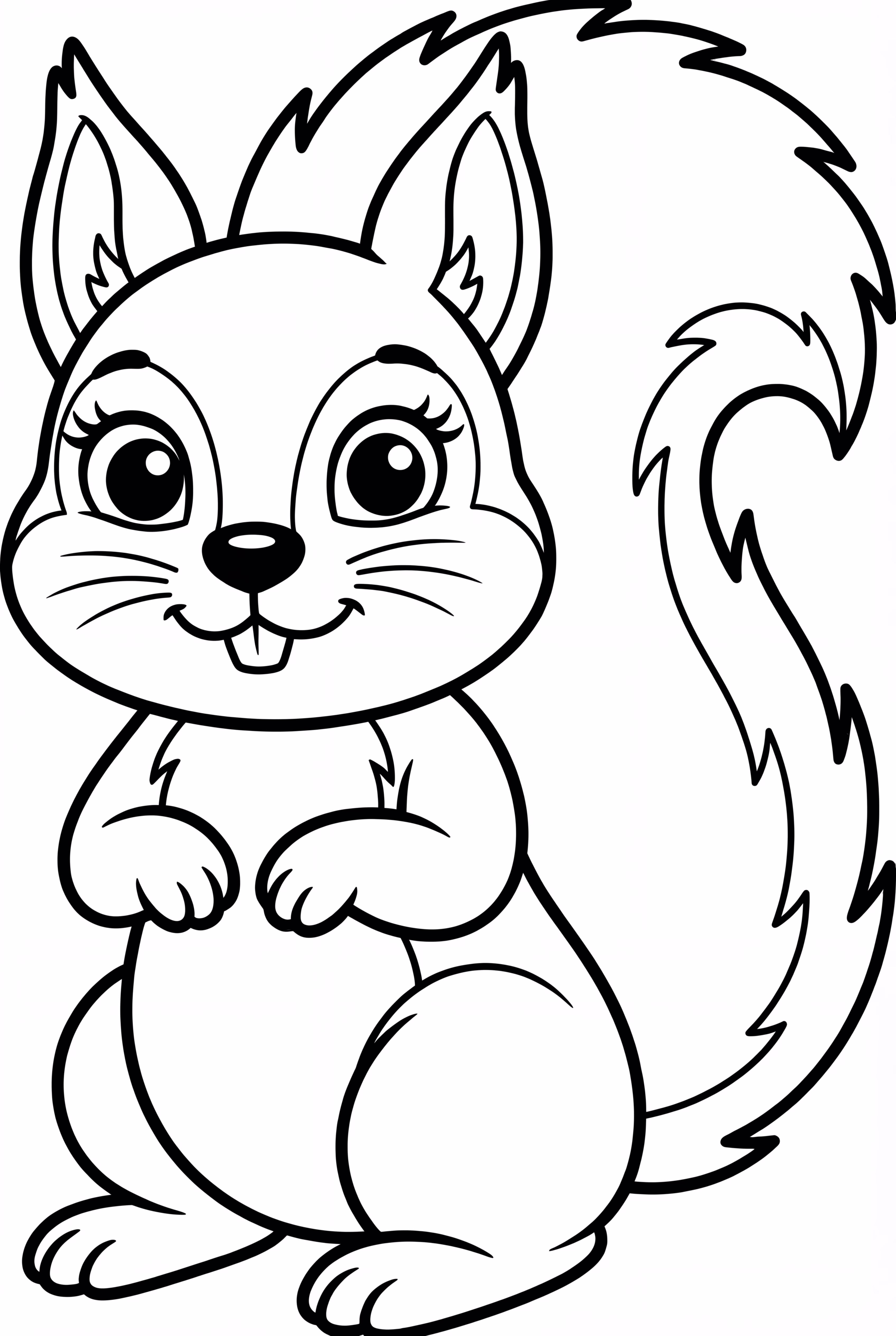 地面で遊ぶリス