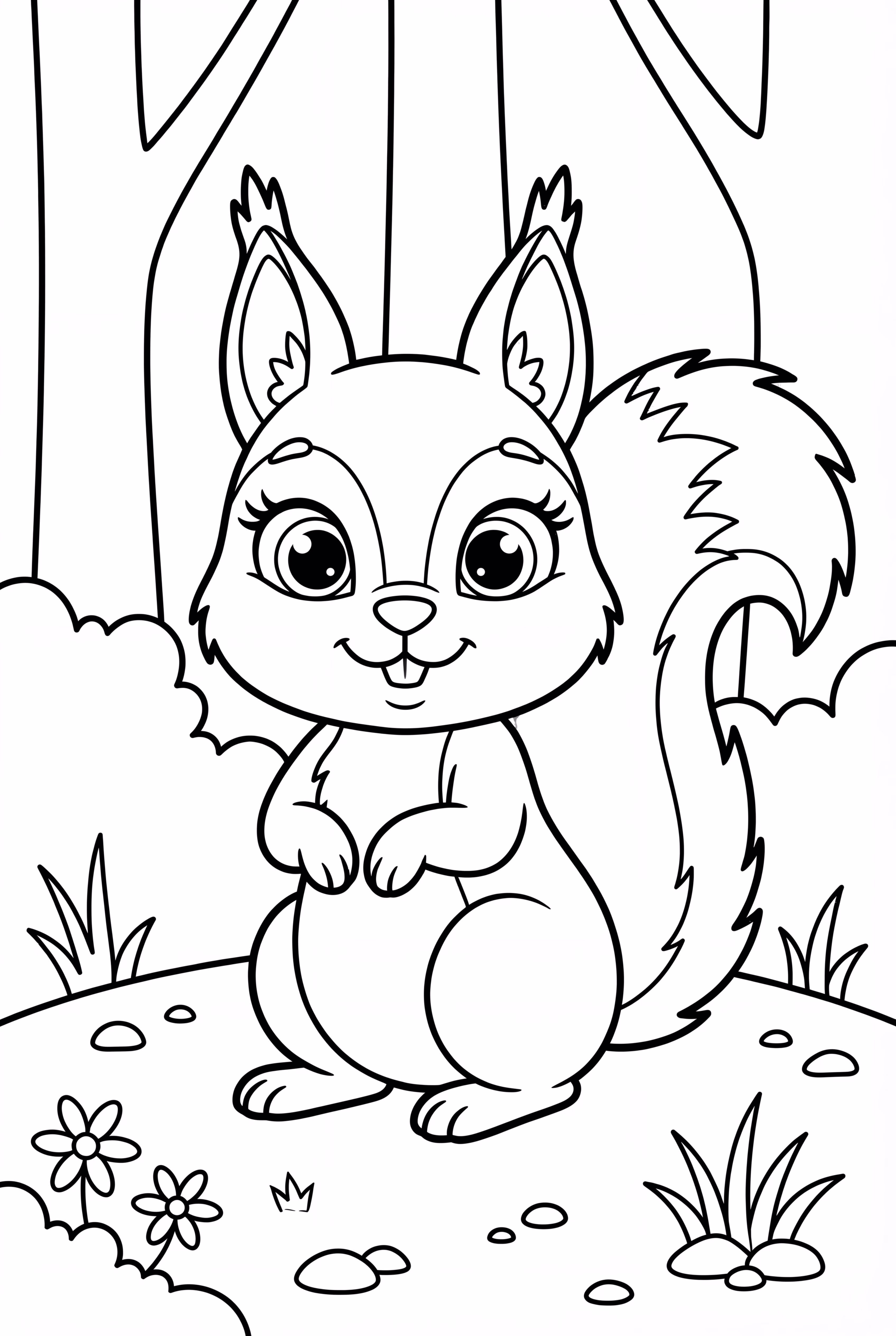 リスの魔法の森での冒険