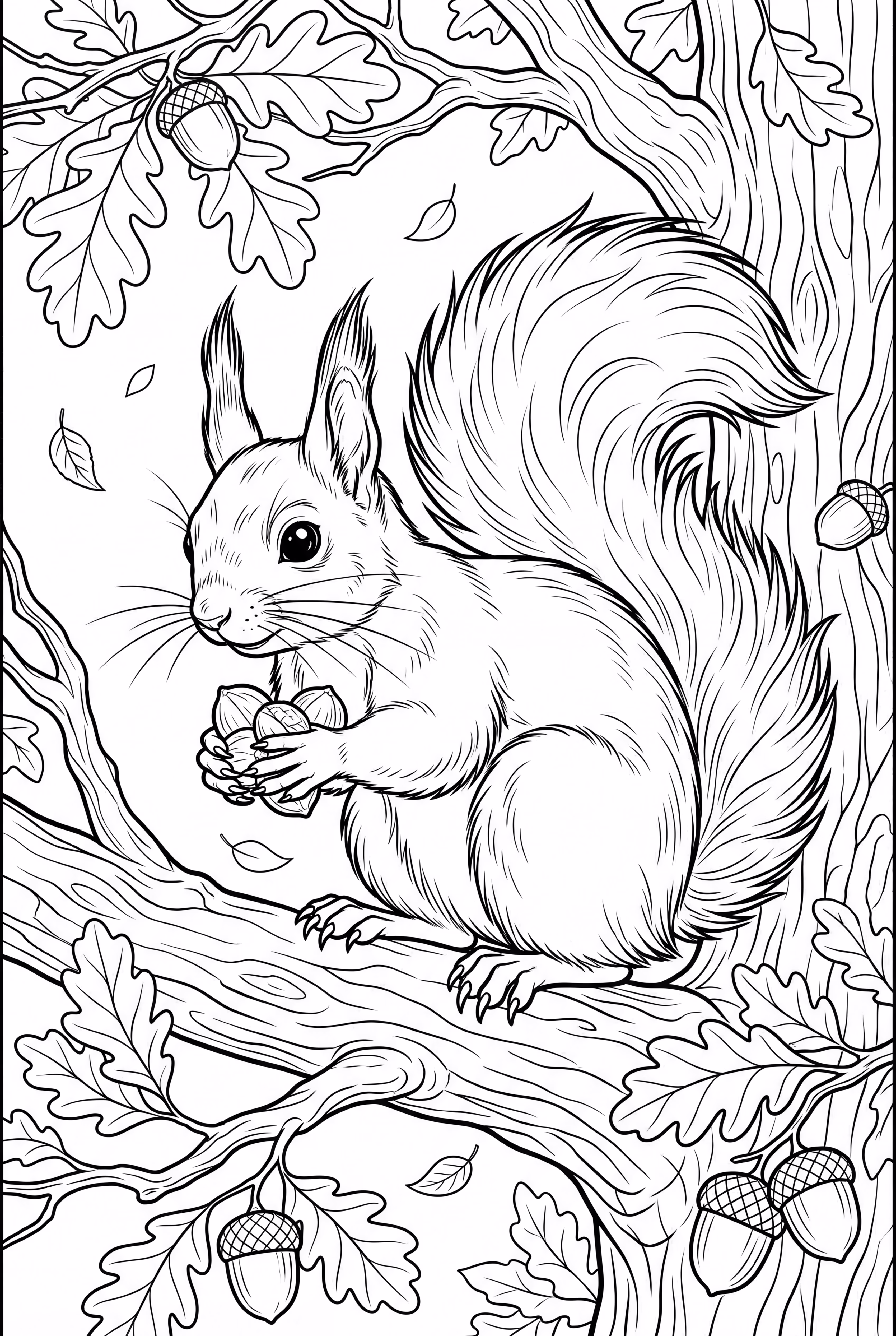 Squirrel with Fluffy Tail