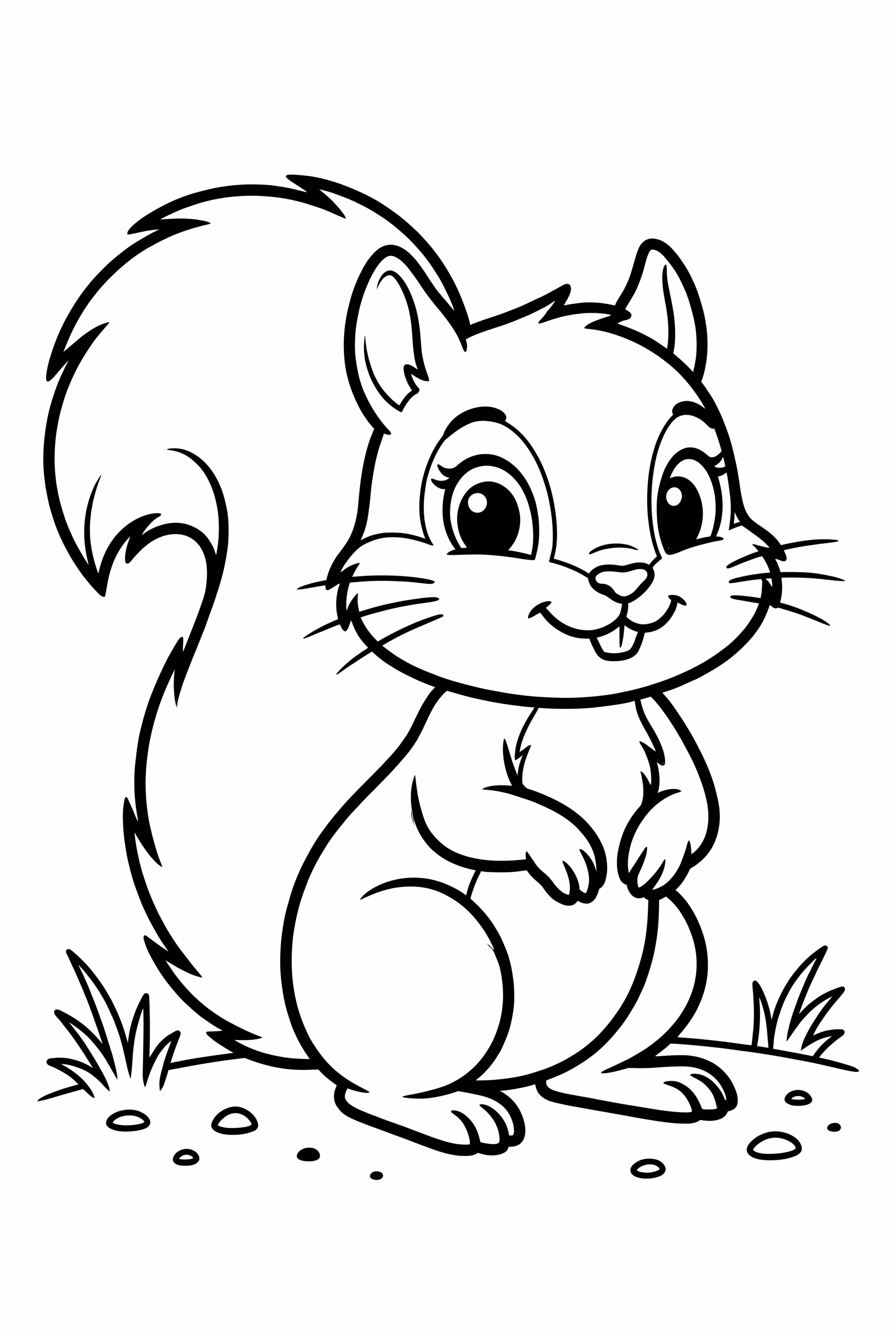 Squirrel with Fluffy Tail