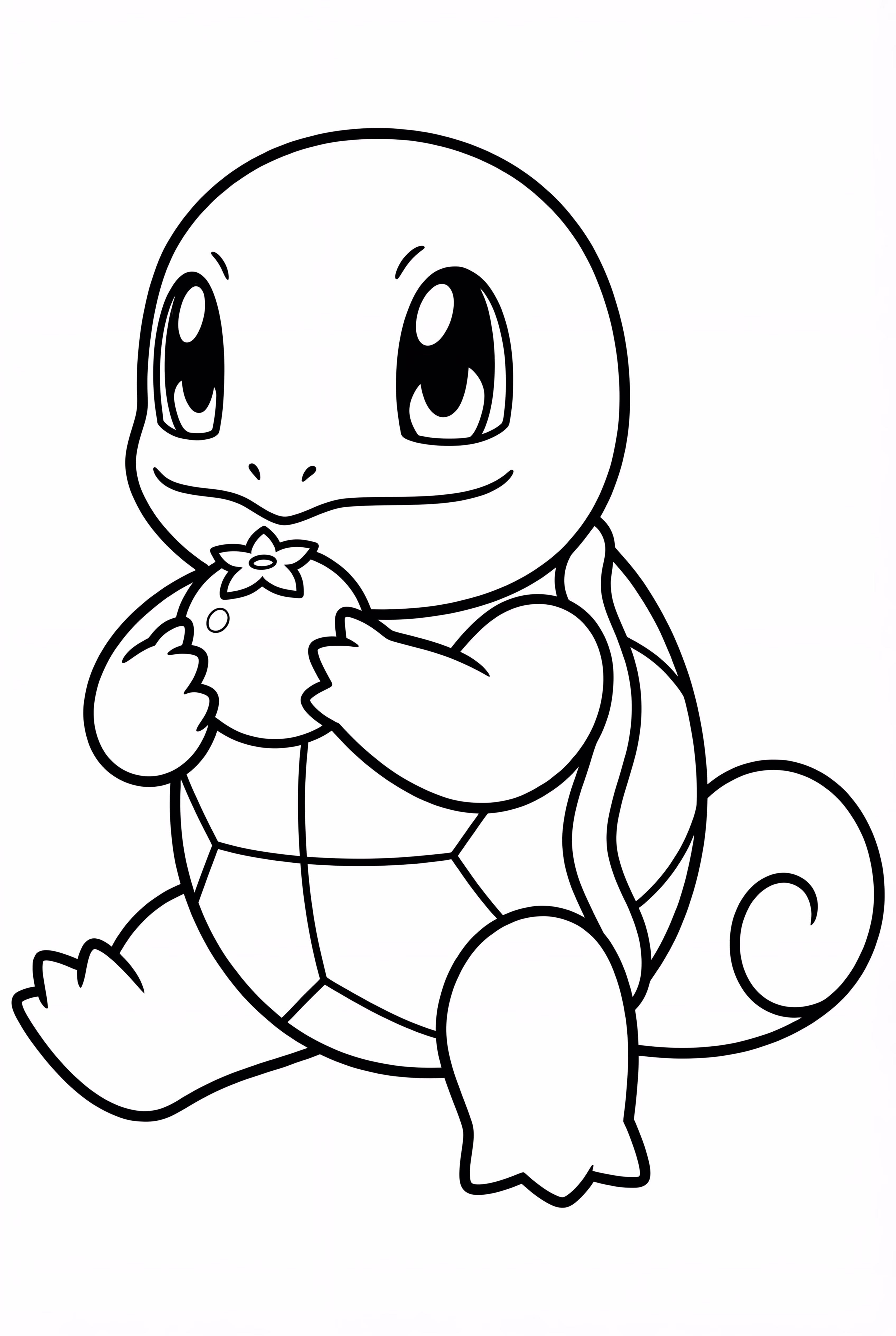 Squirtle Eating An Oran Berry
