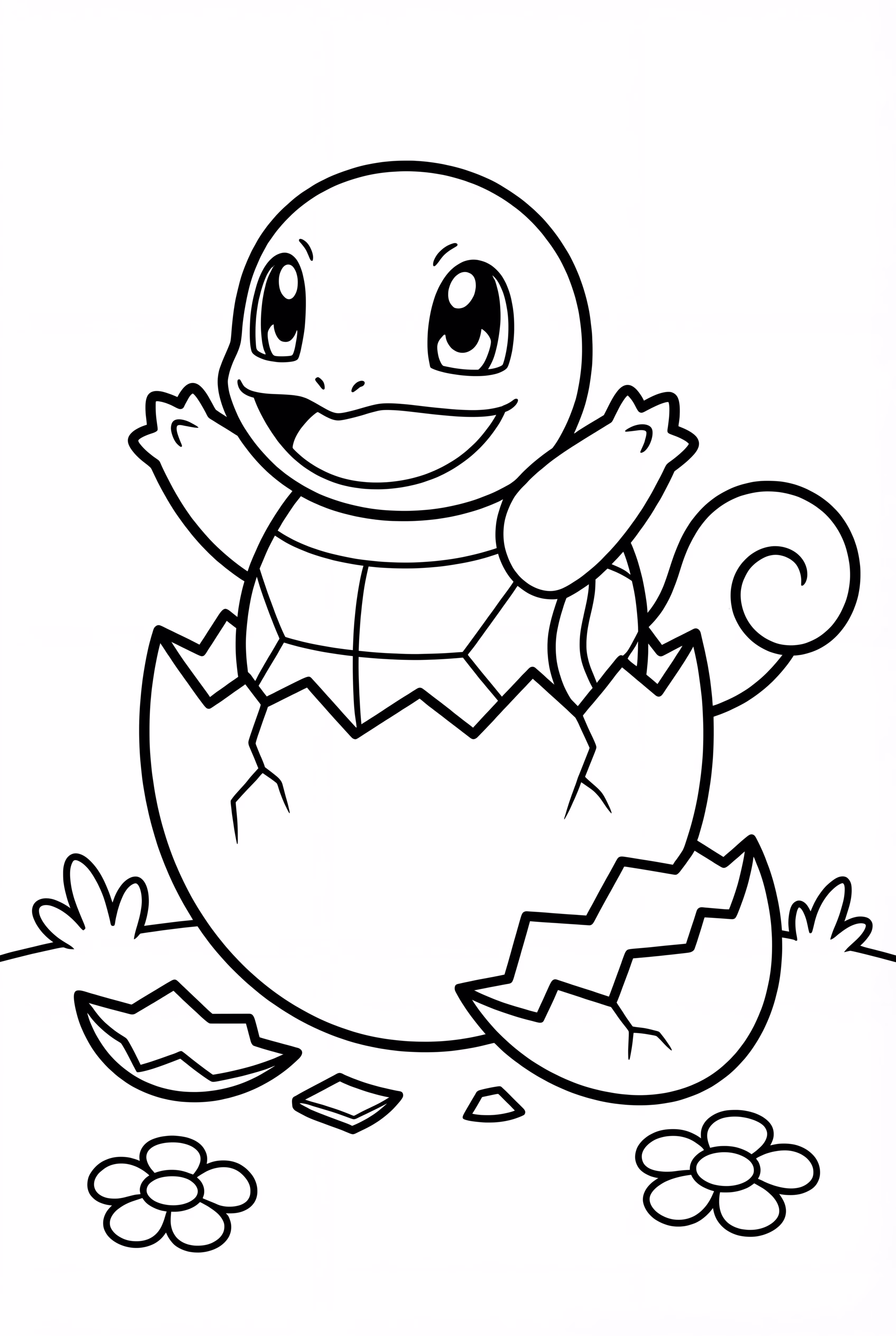 Squirtle Hatching From Its Egg