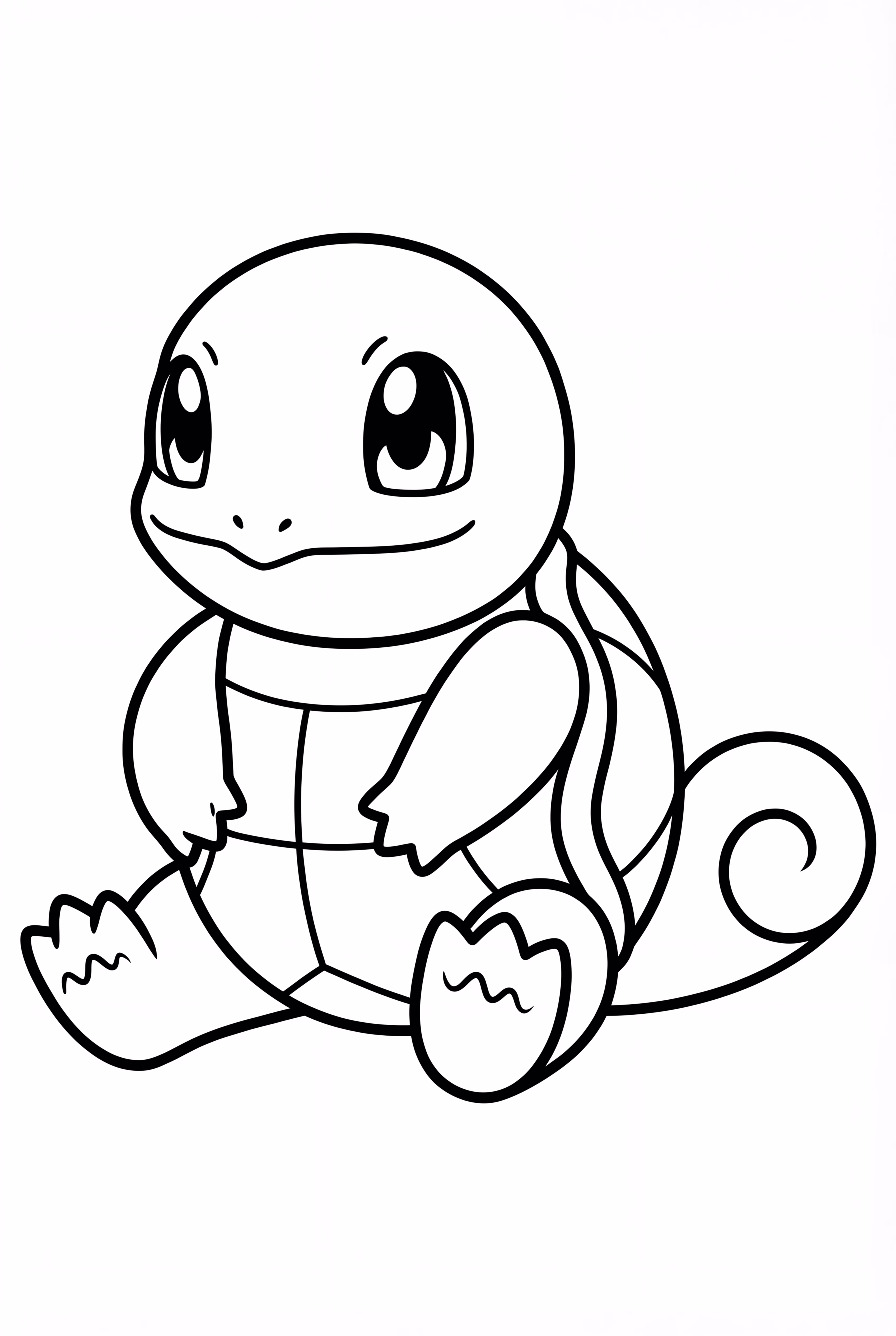 Squirtle Sitting Down Peacefully