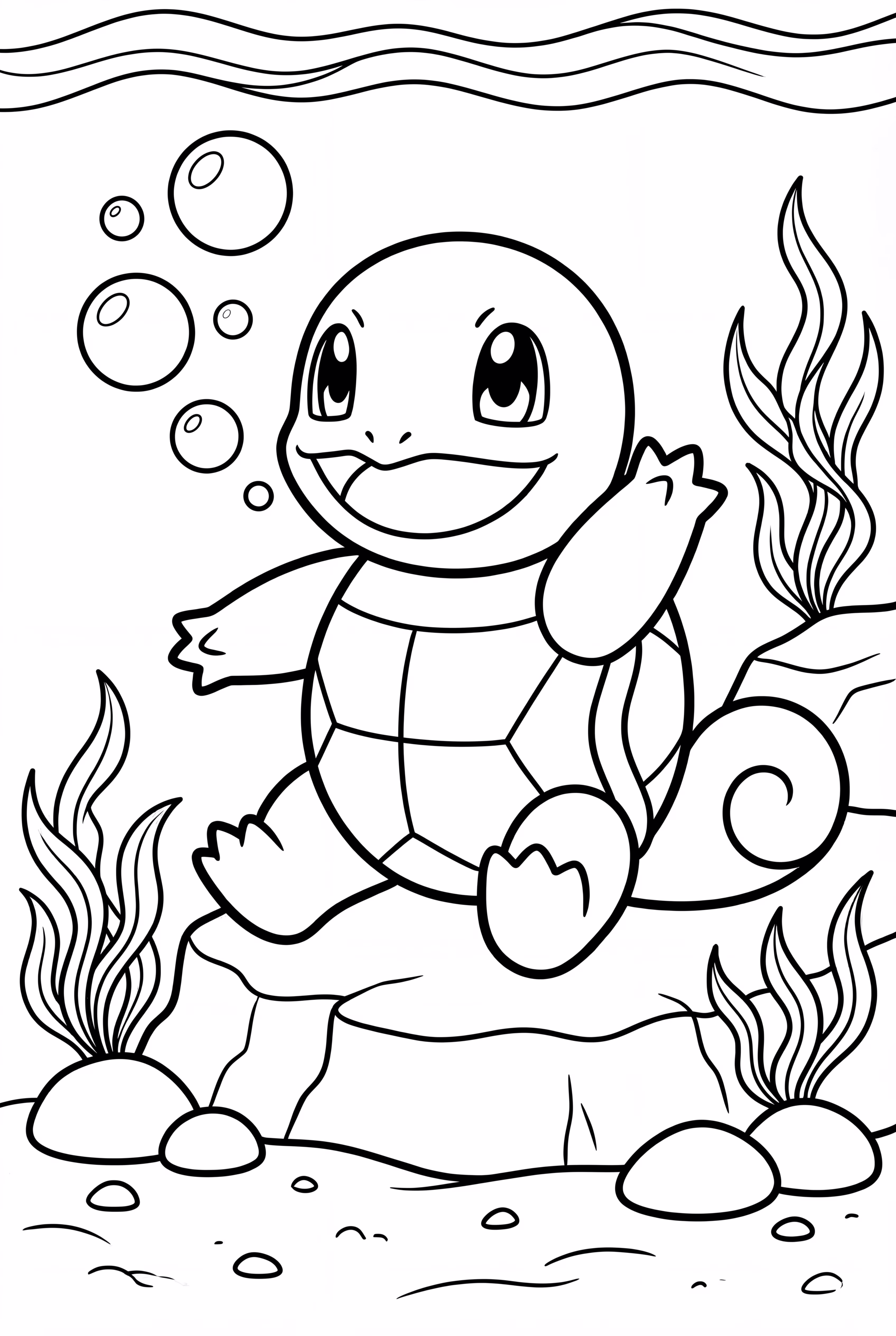 Carapuce utilisantd Rayon Bubble