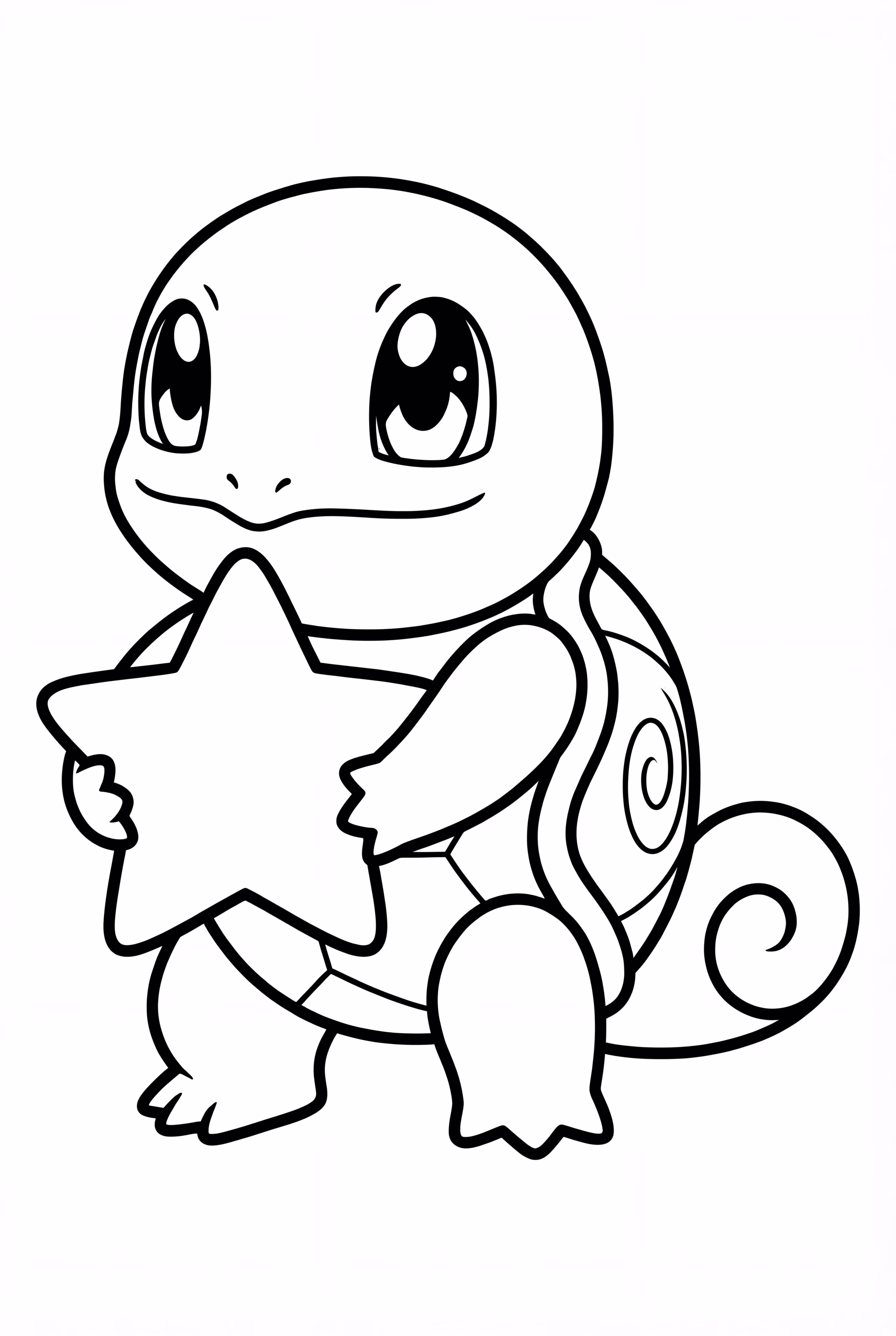 Carapuce avec une étoile