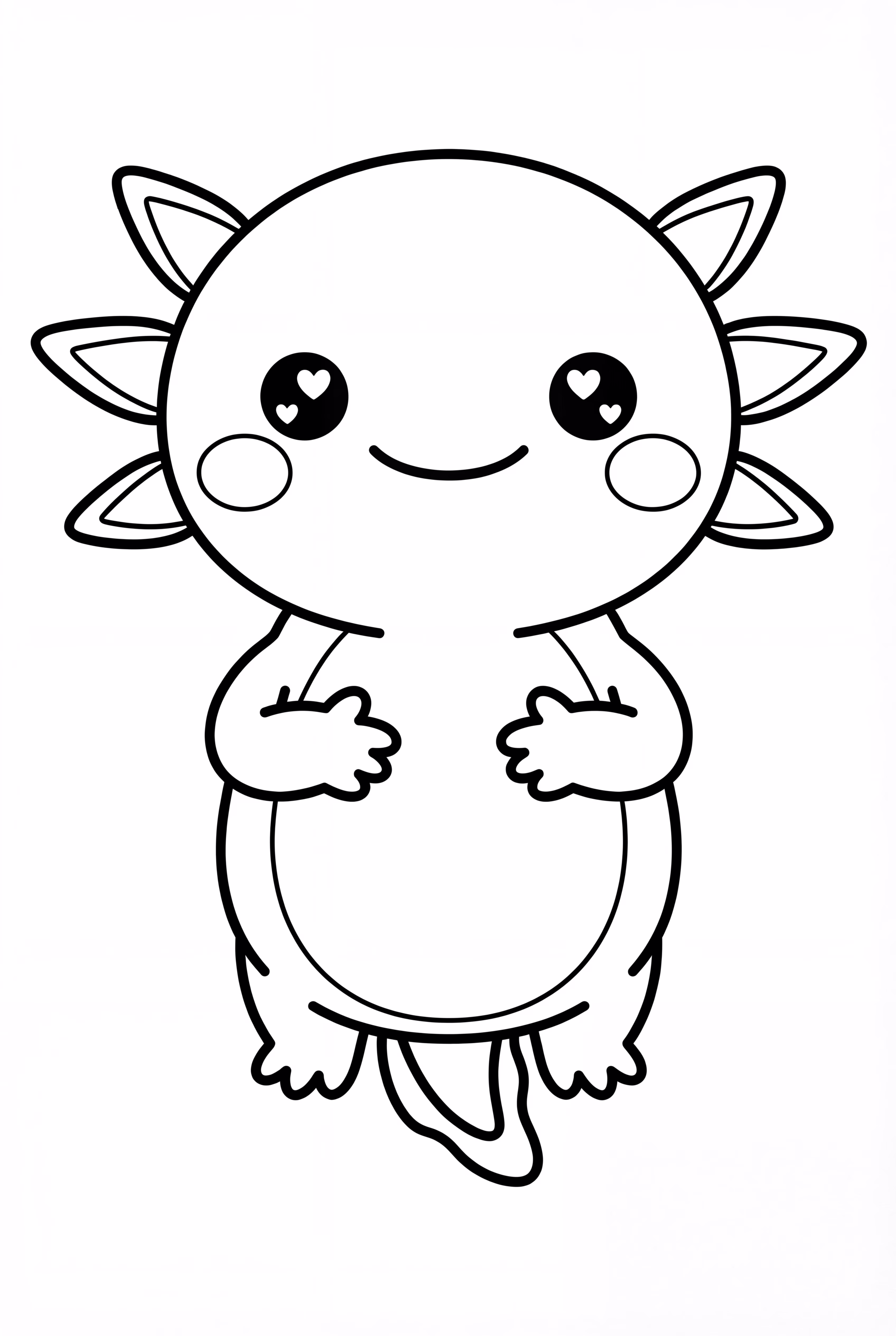 Squishmallow Axolotl Heart