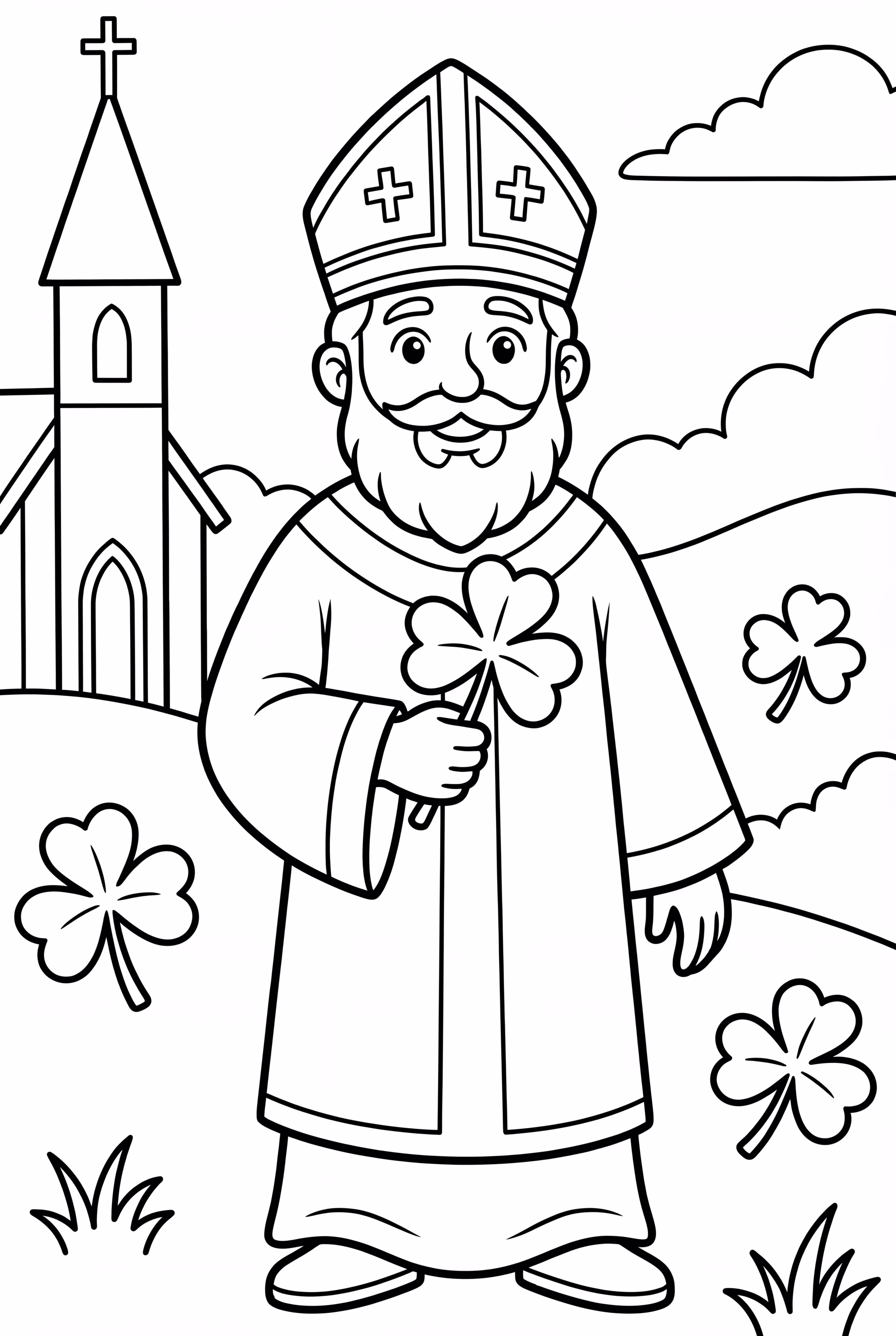 St. Patrick Explaining The Shamrock