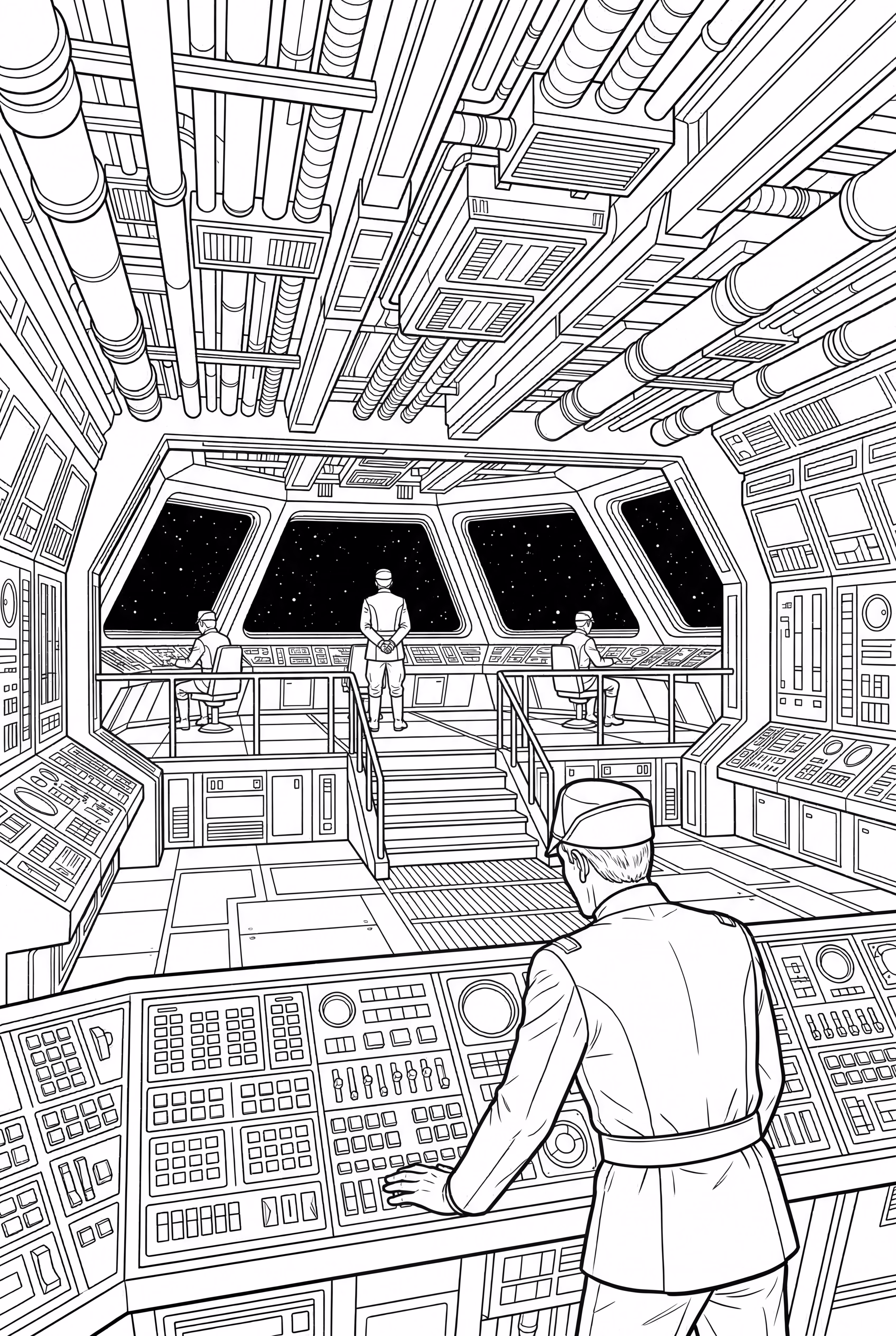 Star Wars A Detailed Star Destroyer Bridge
