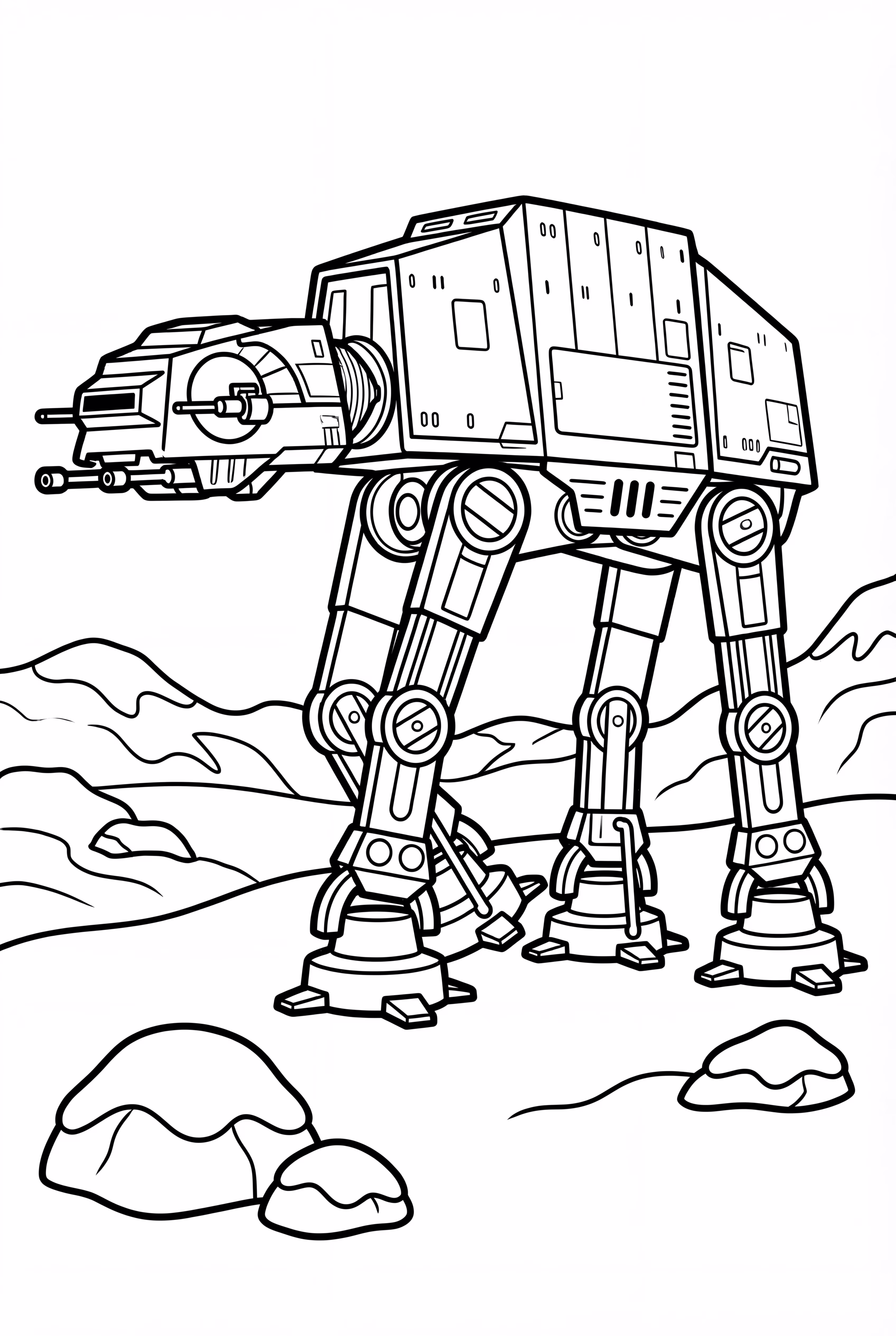 Star Wars AT-AT Walker on Hoth