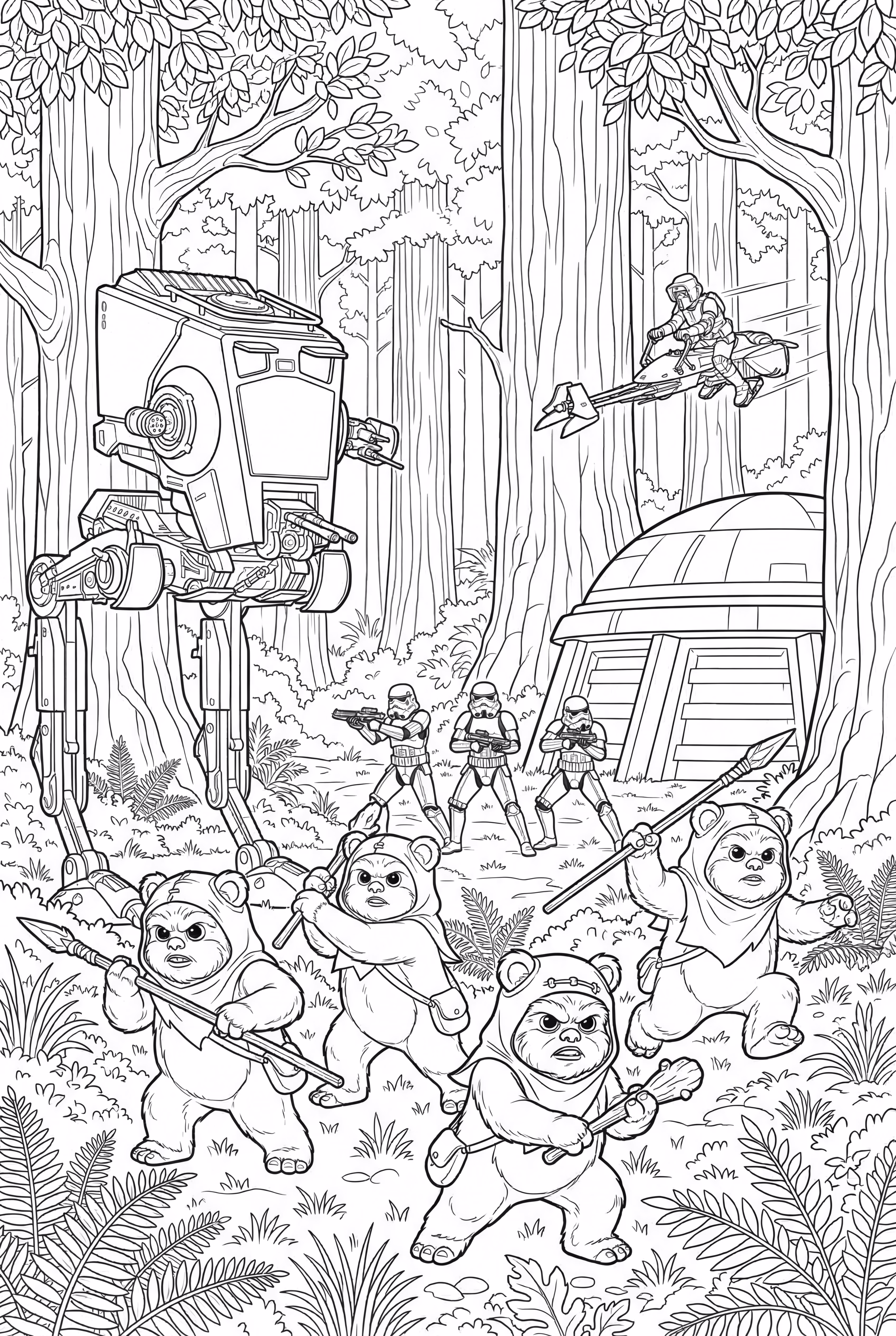 Star Wars Battle of Endor with Ewoks