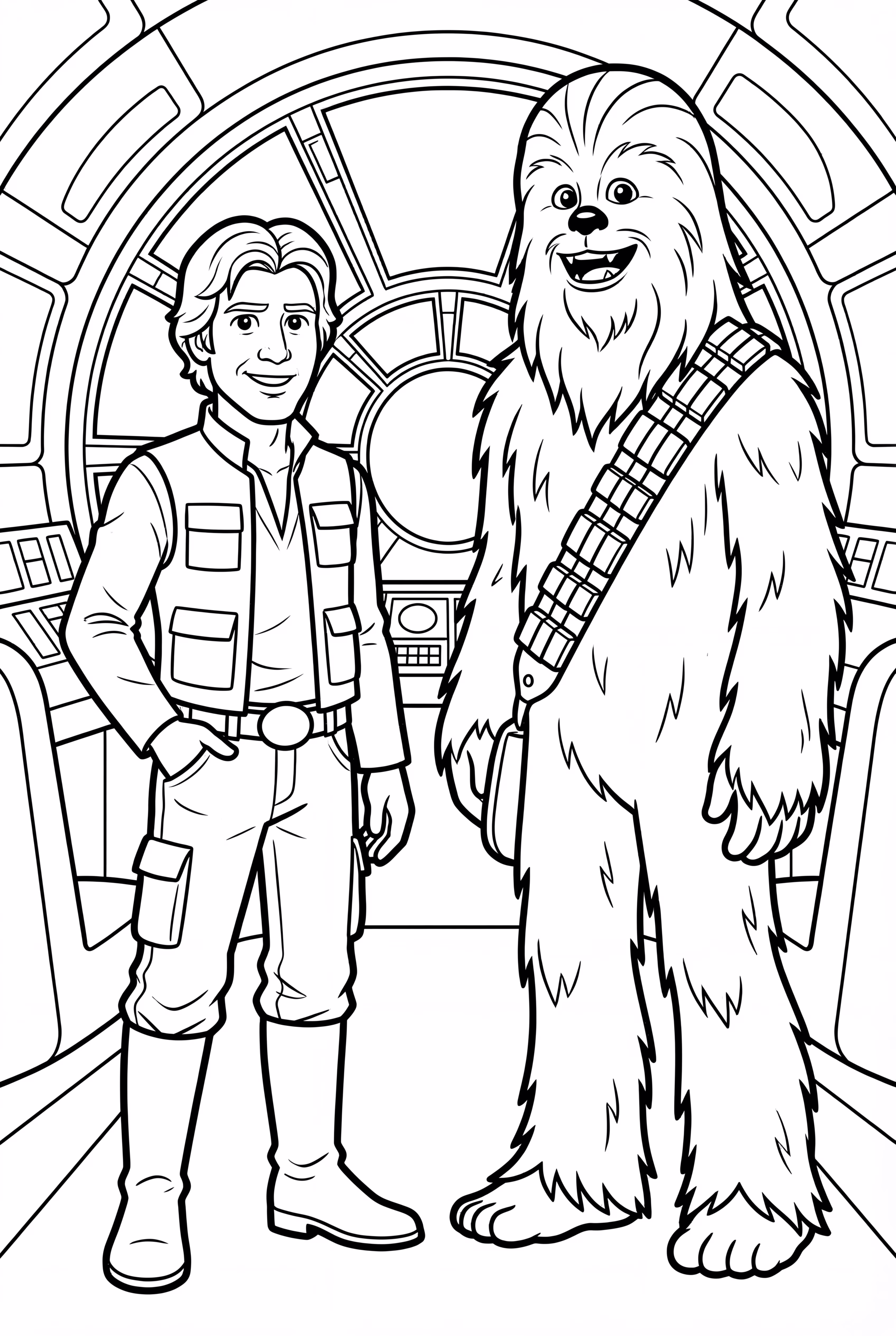 Star Wars Han Solo and Chewbacca