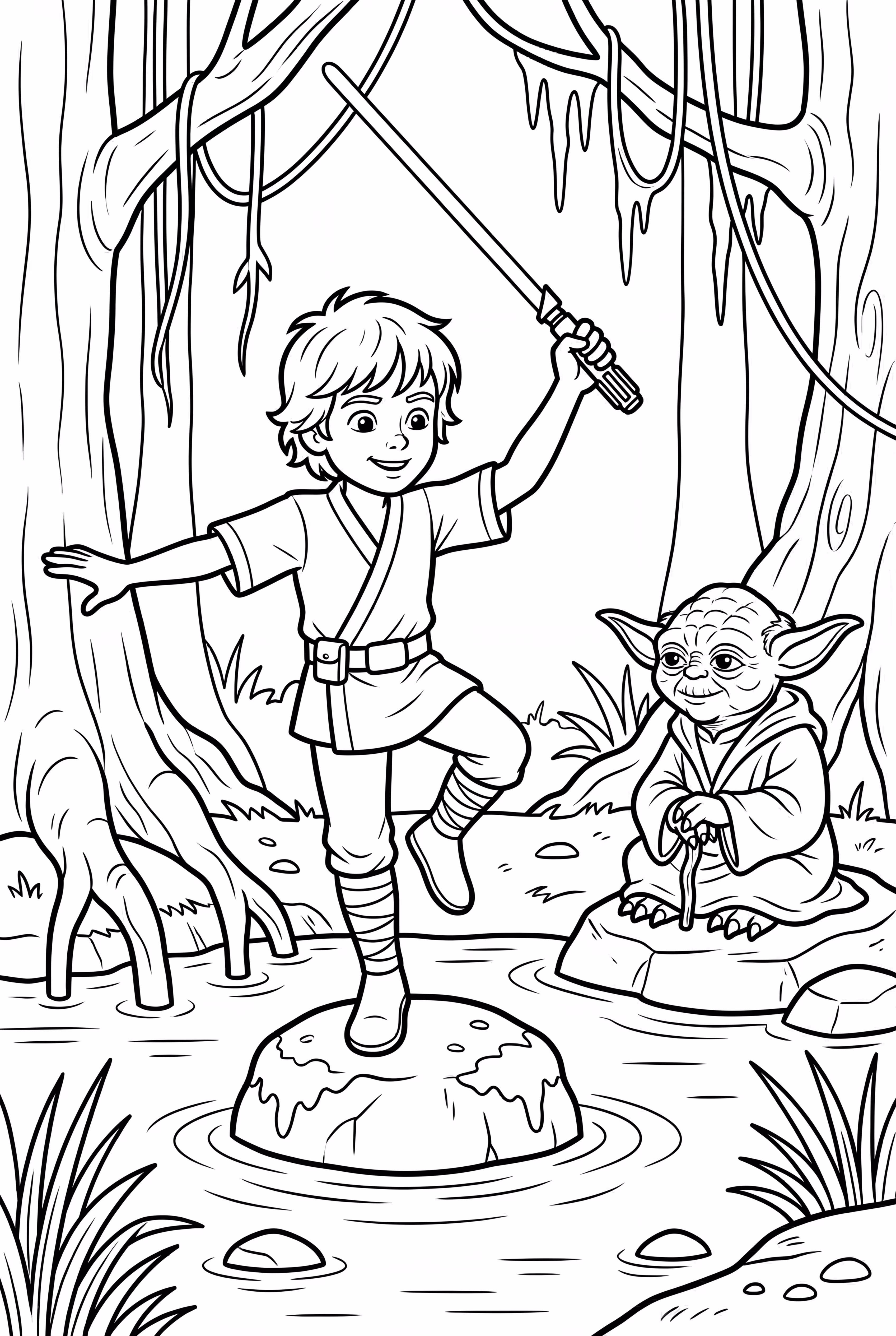 Star Wars Luke Skywalker Training