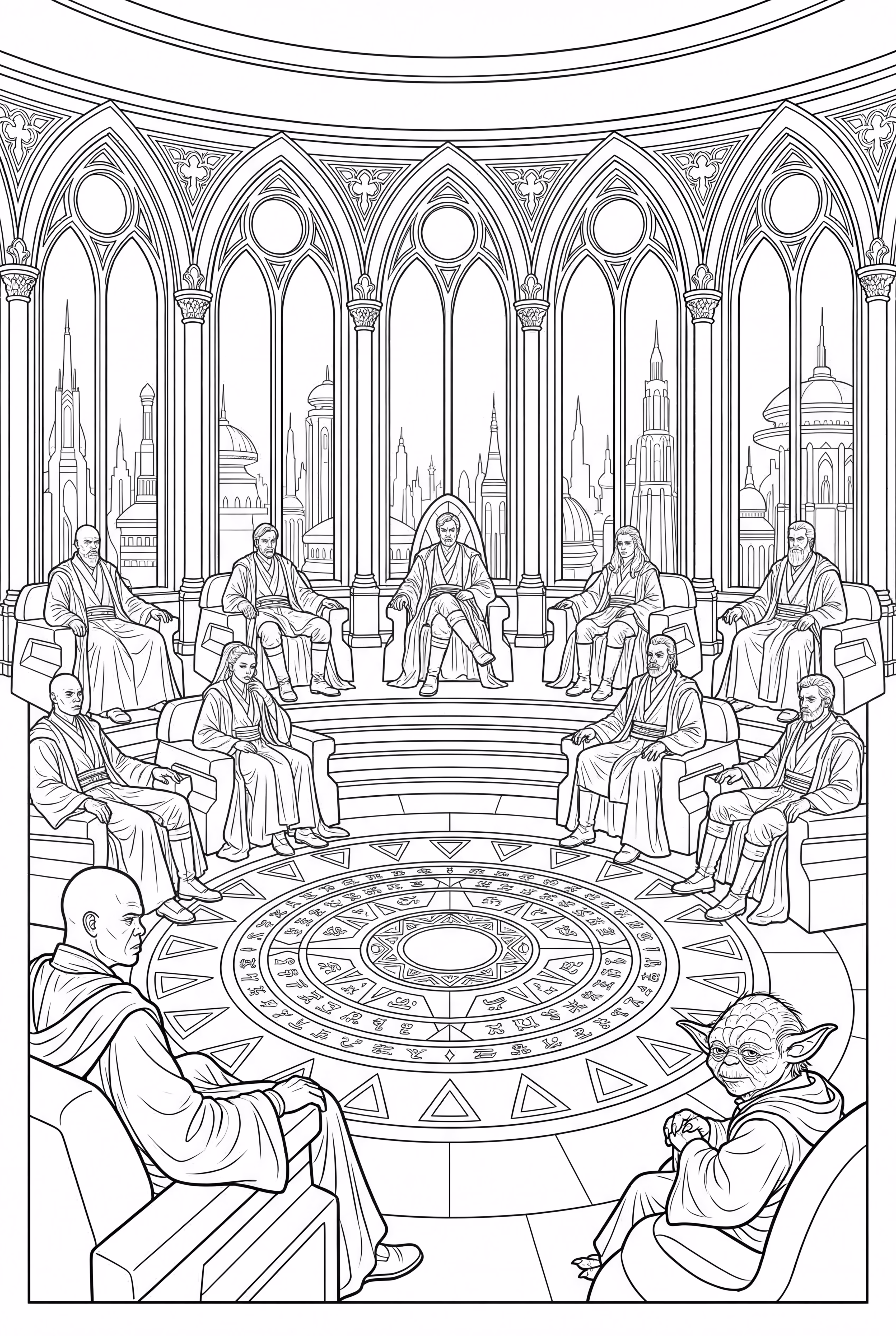 Star Wars The Jedi Council Chamber