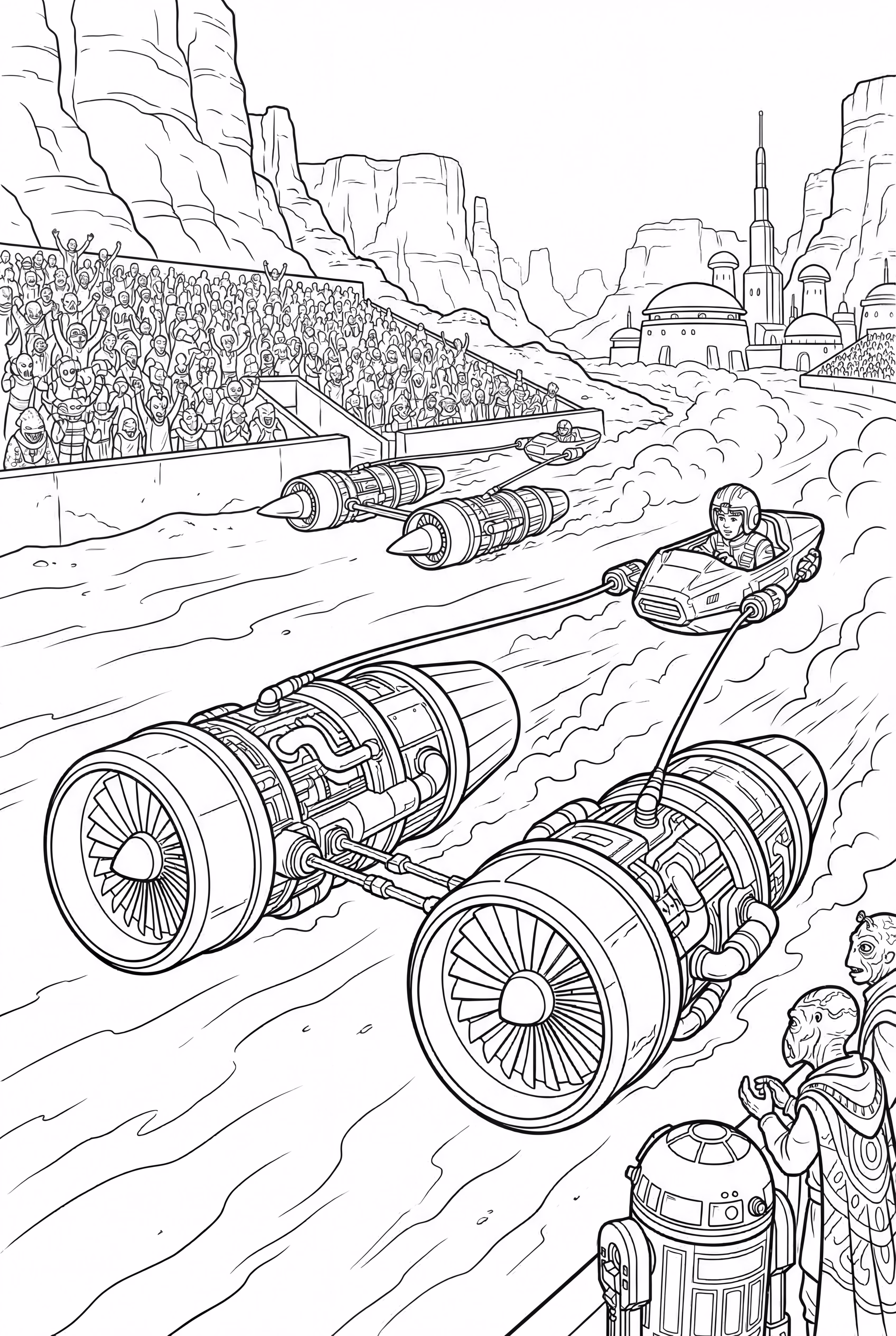 Star Wars The Podrace on Tatooine