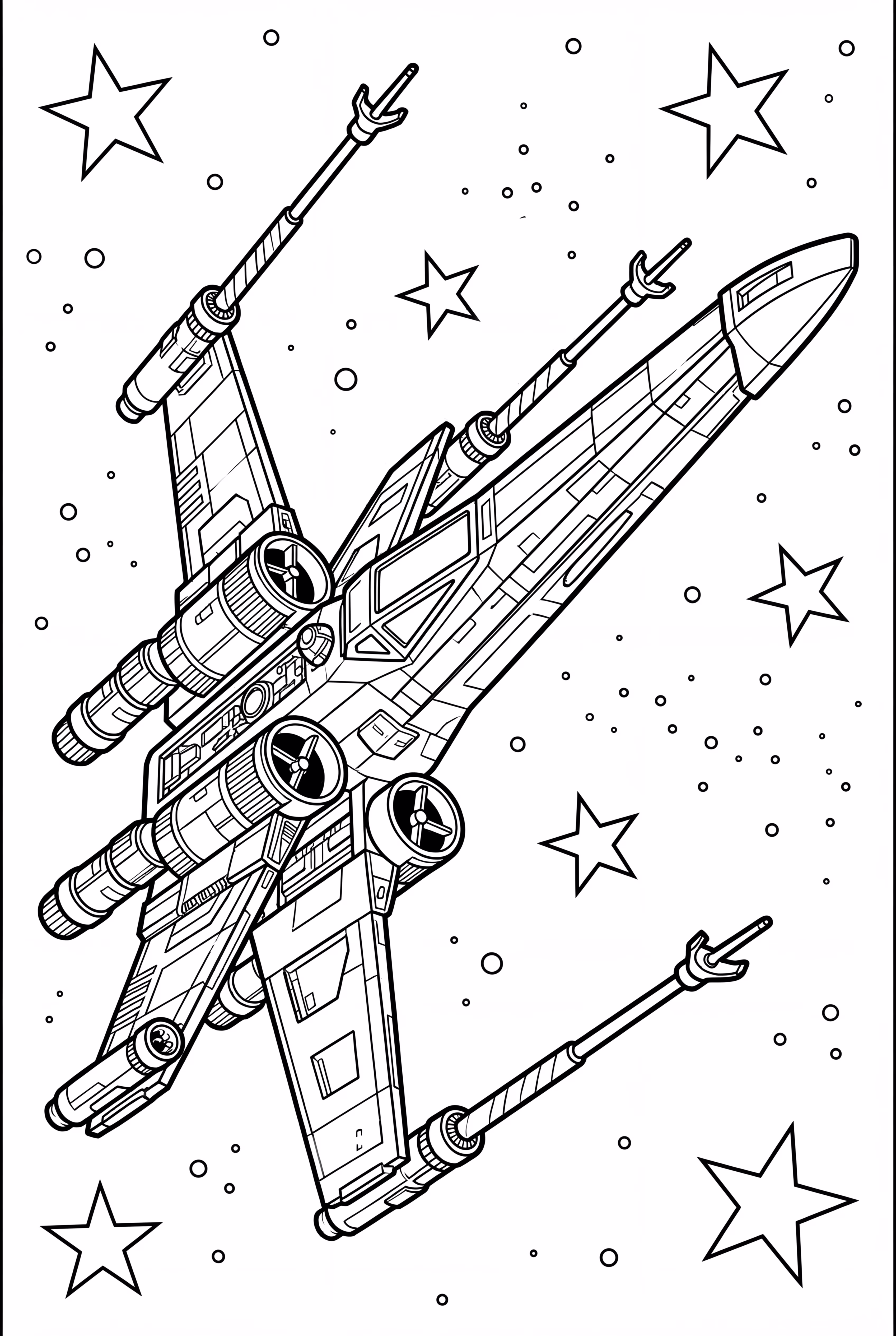 Star Wars X-Wing in Space
