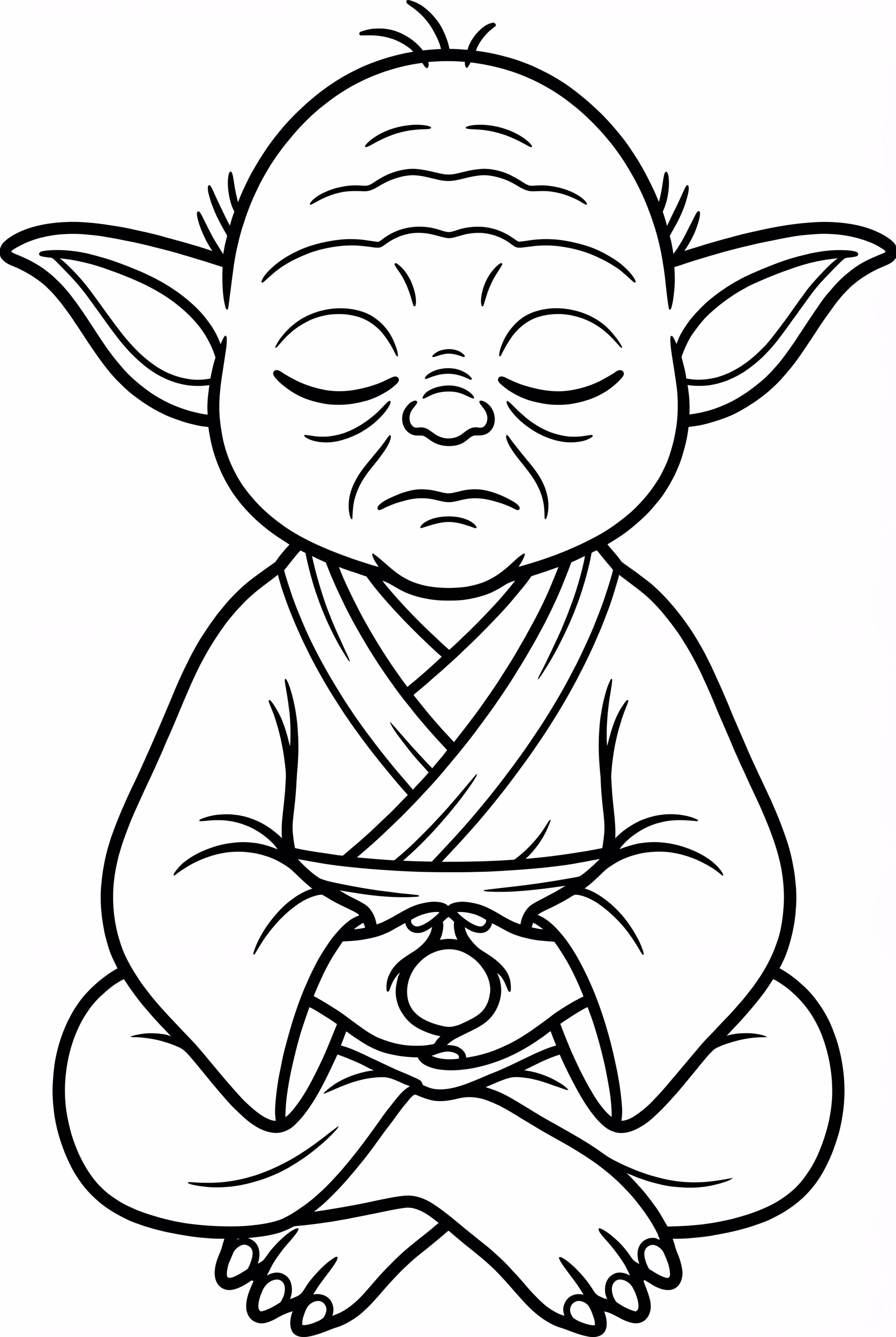 Star Wars Yoda Meditating
