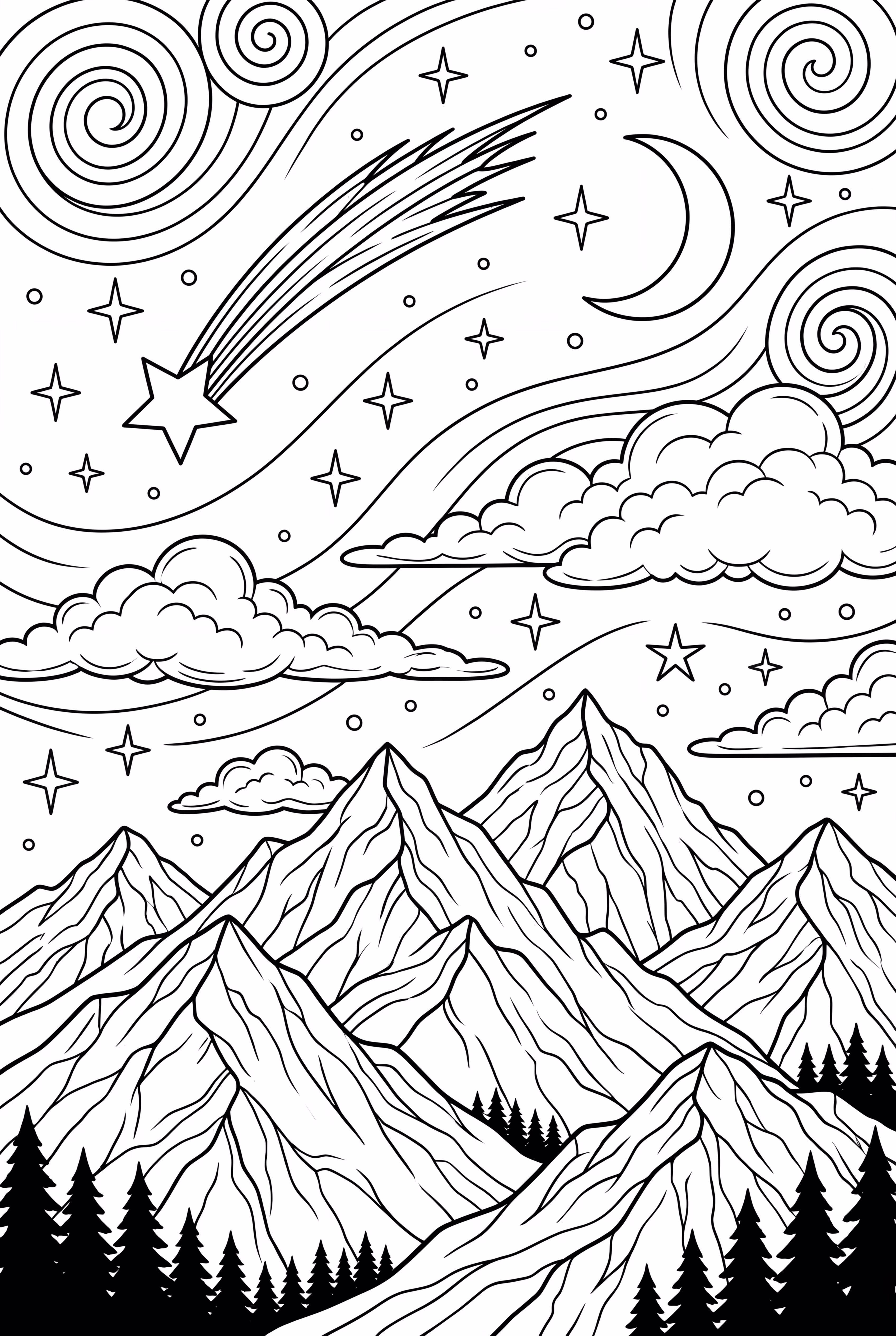 Étoiles scintillantes dans un ciel de rêve