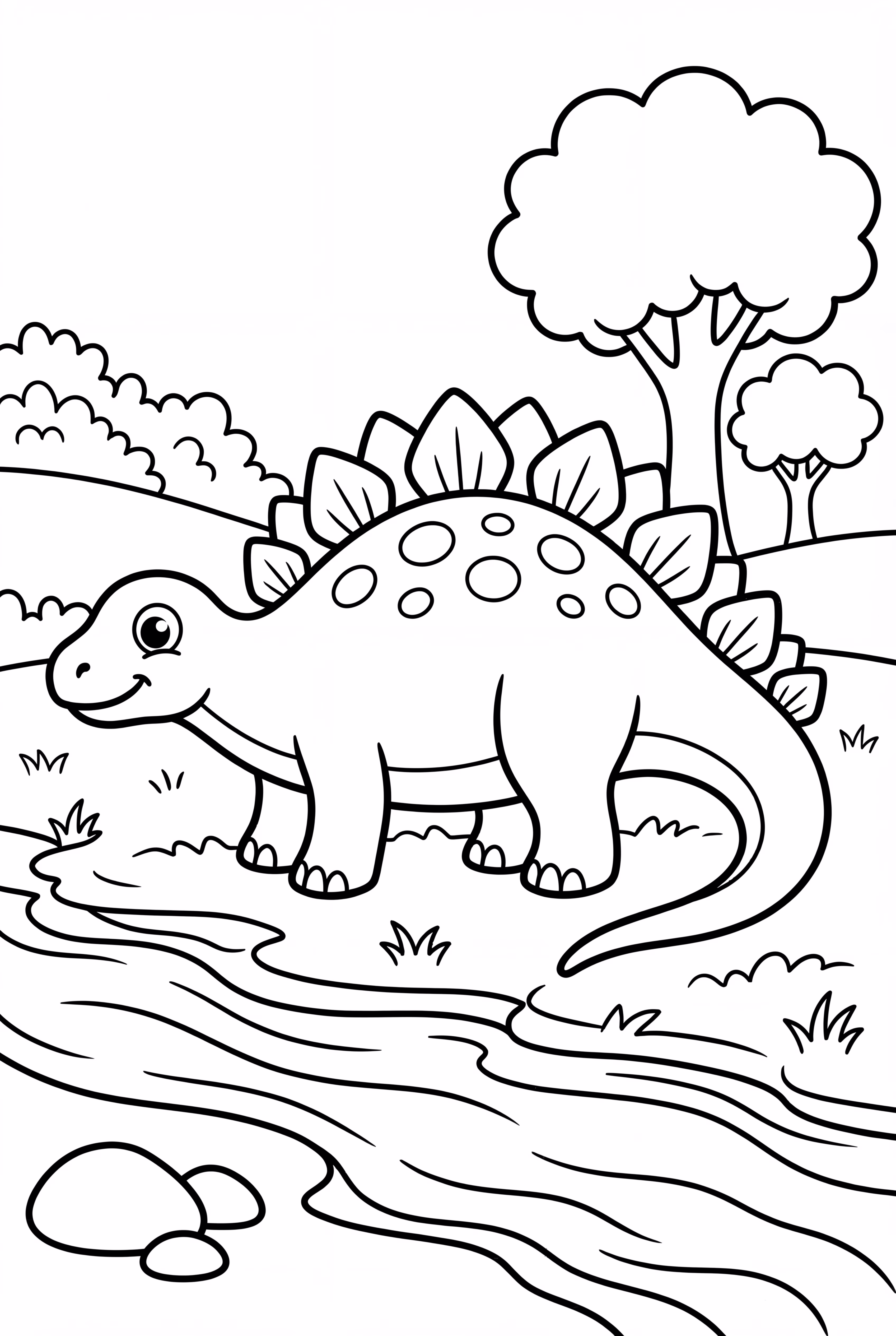 강가의 스테고사우루스