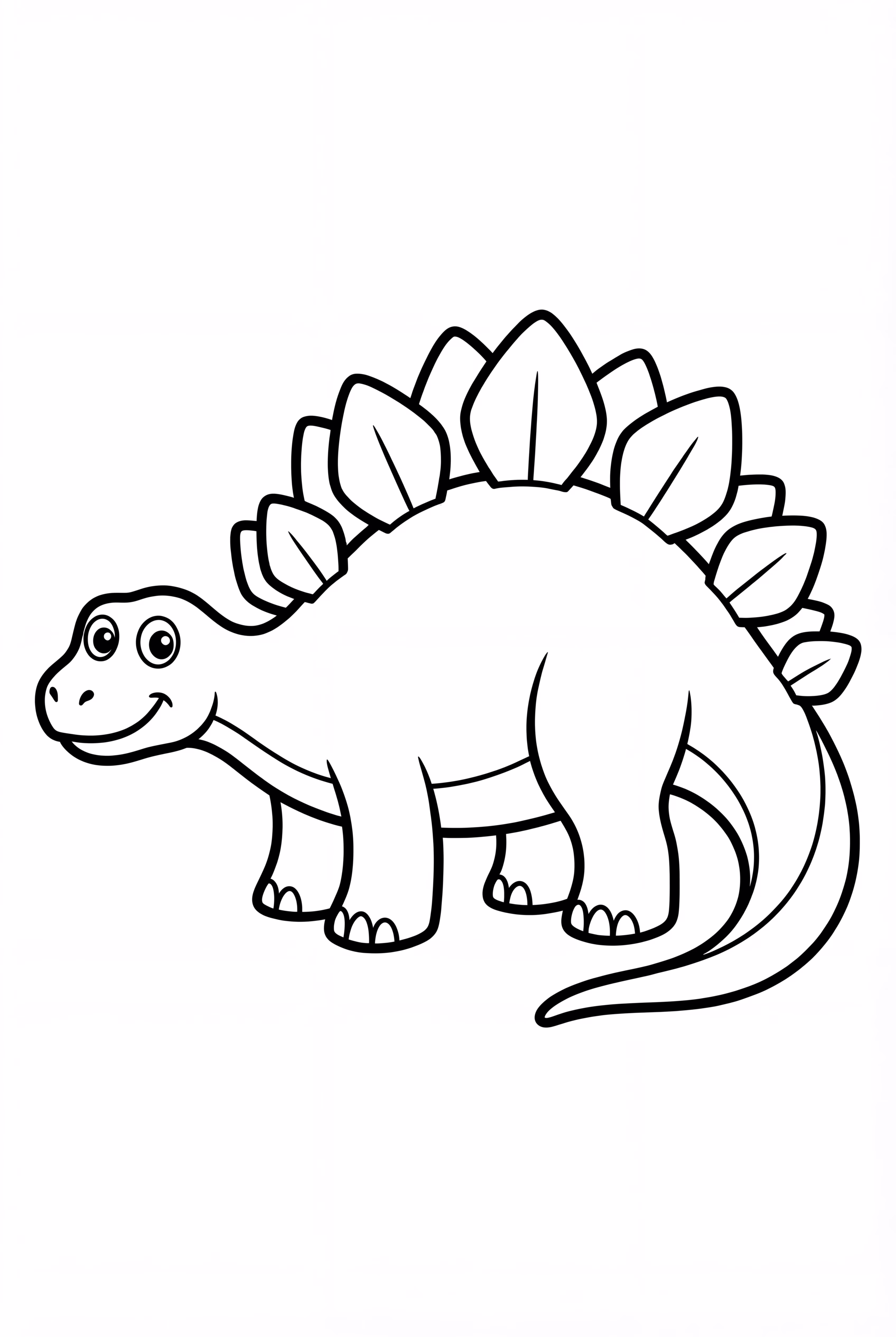 Stegosaurus Doodle Stil