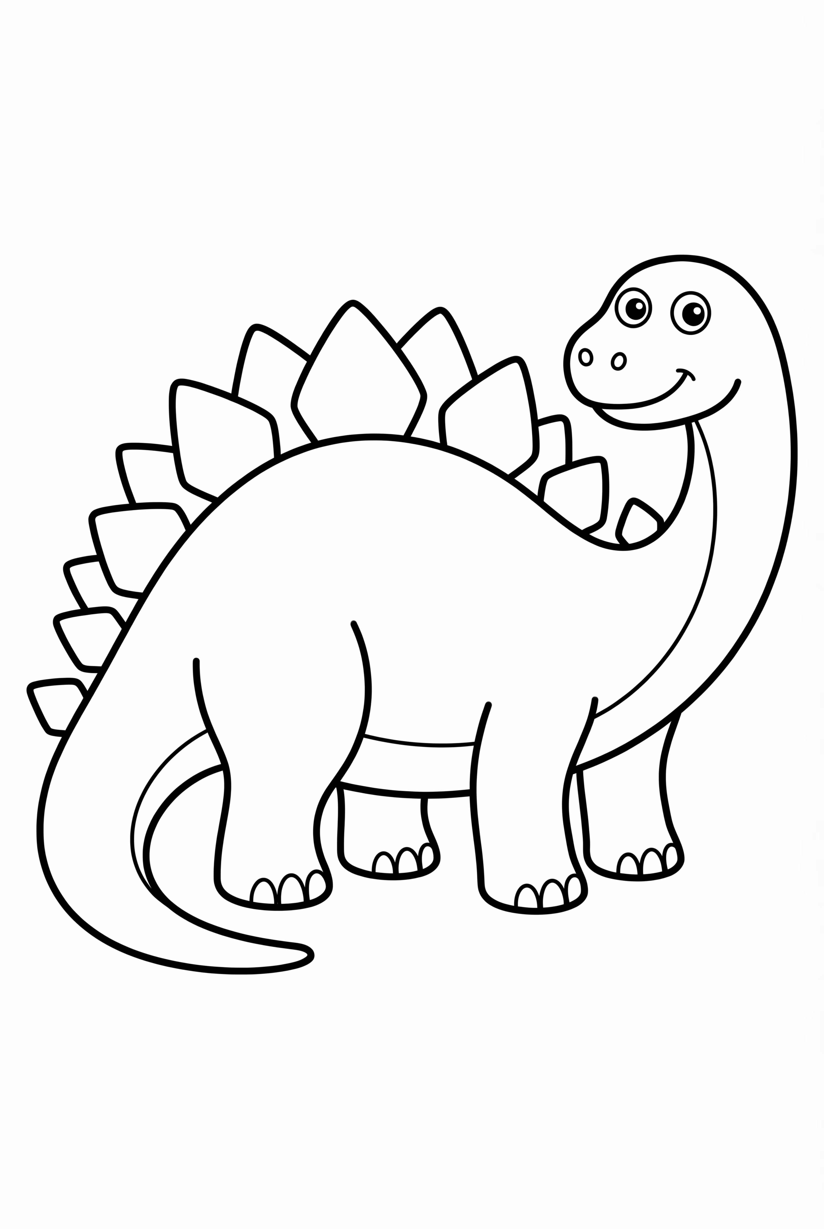 Stegosaurus steht still