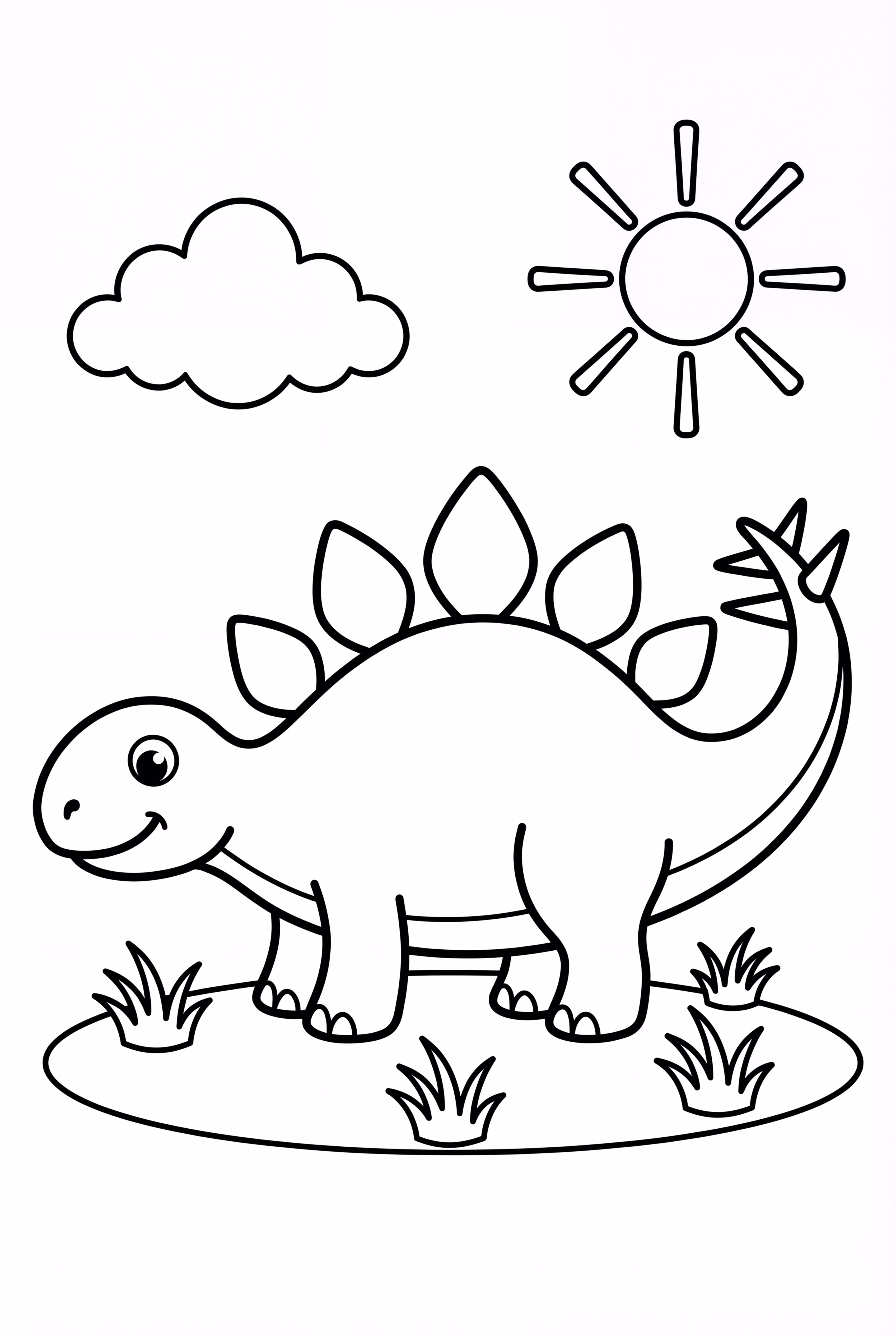 Stegosaurus With Colorful Plates