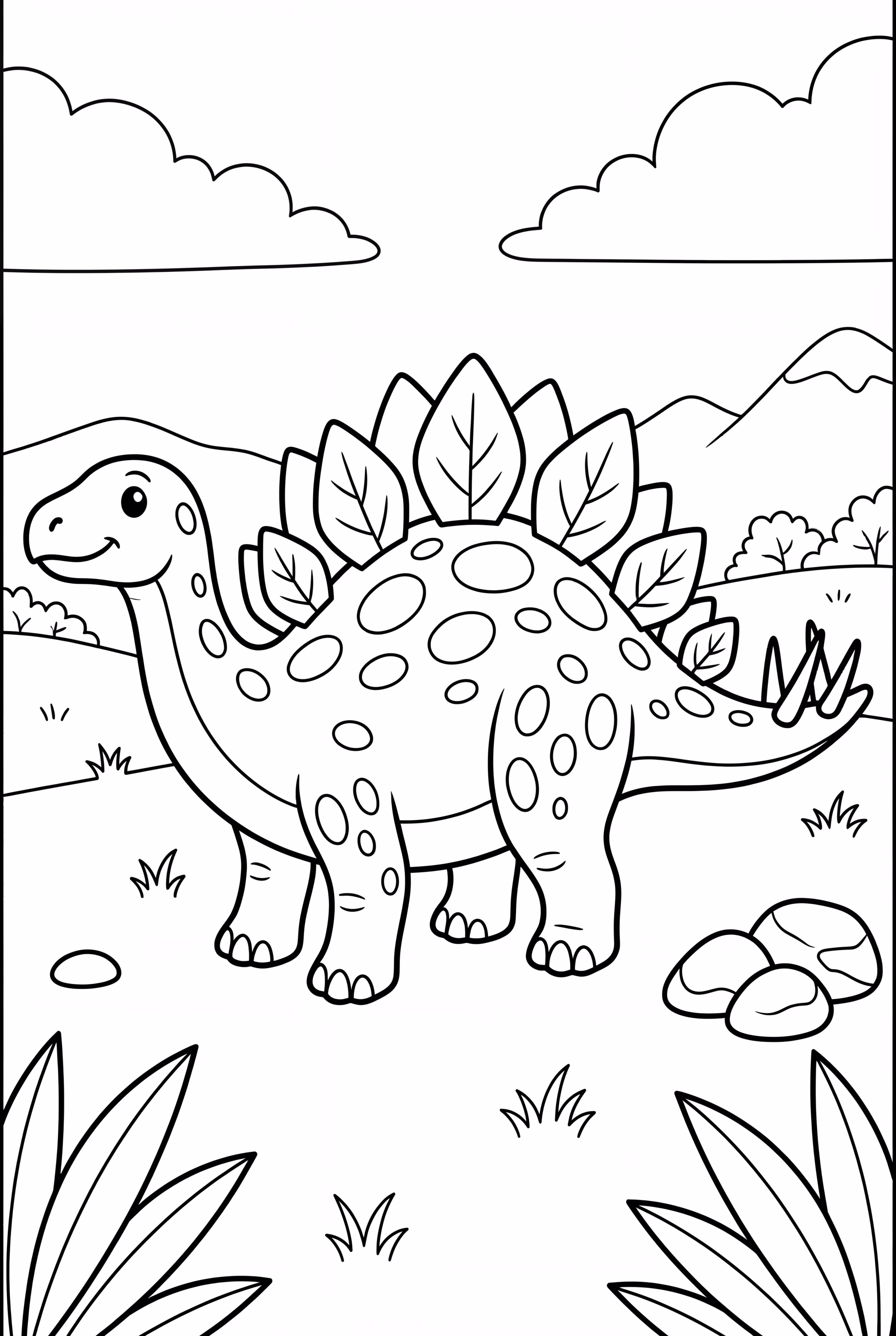 Stegosaurus With Detailed Skin Patterns