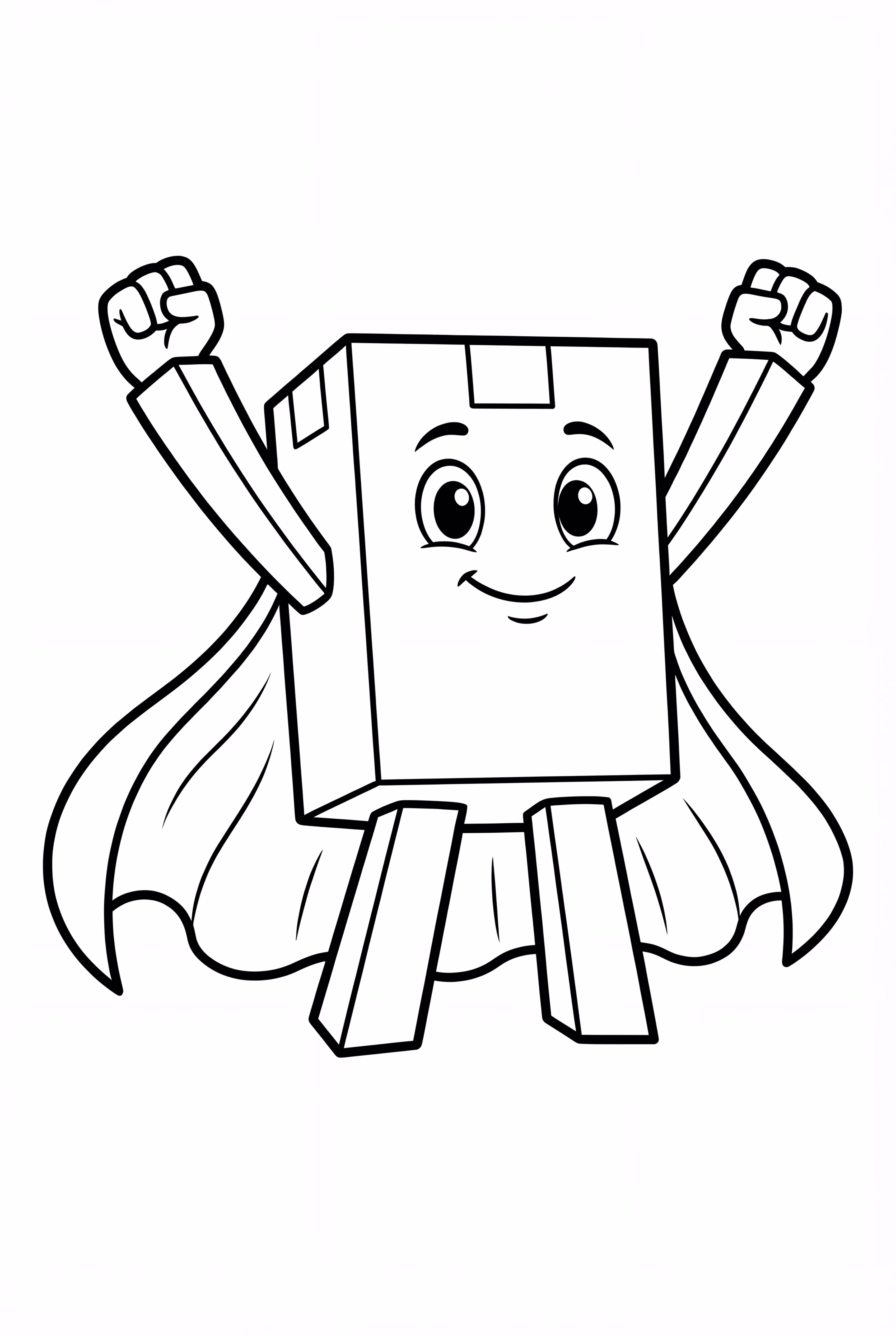 Sticky Lankybox Wearing Superhero Cape