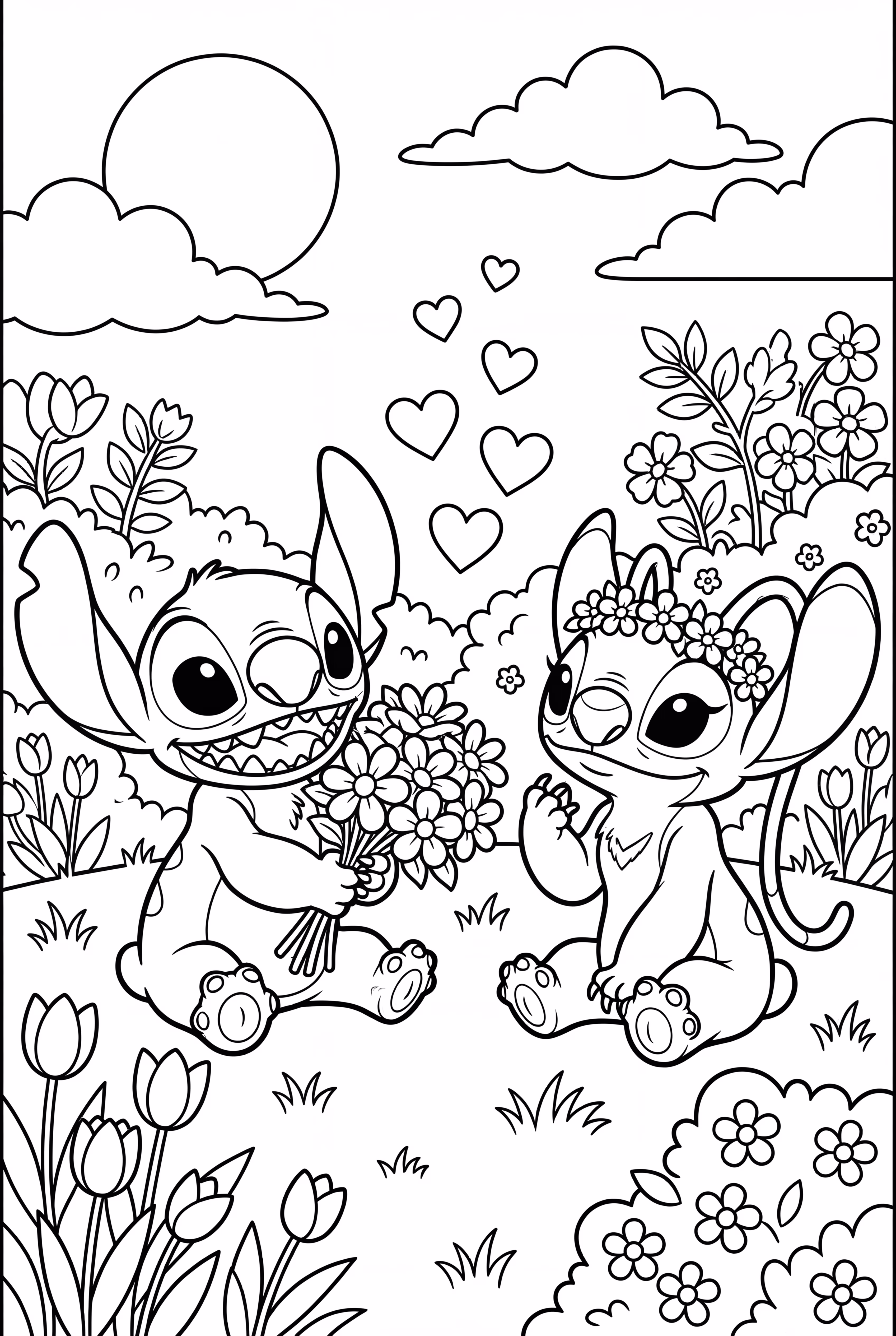 Stitch and Angel Valentine's Day
