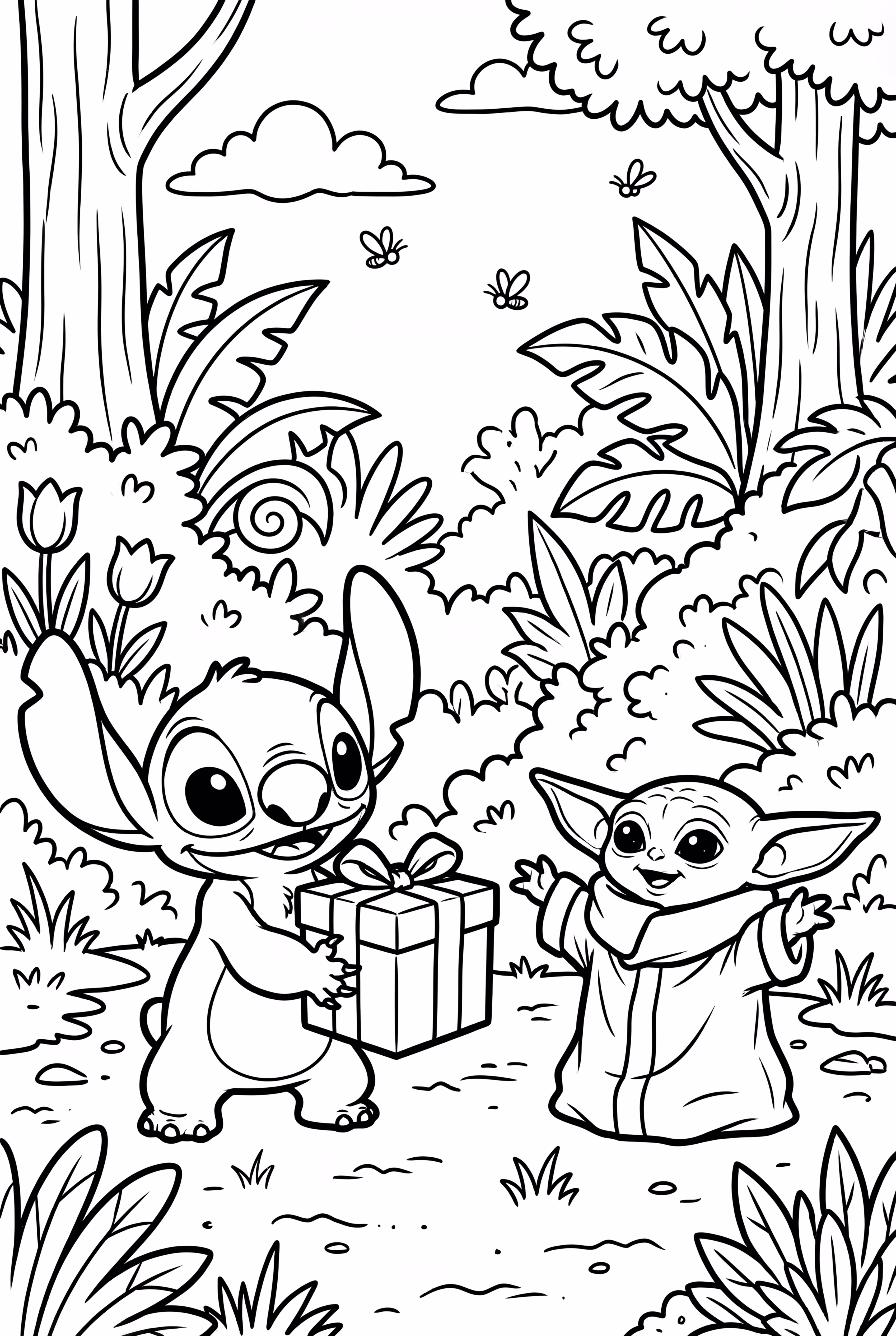 史迪奇送給小尤達的禮物