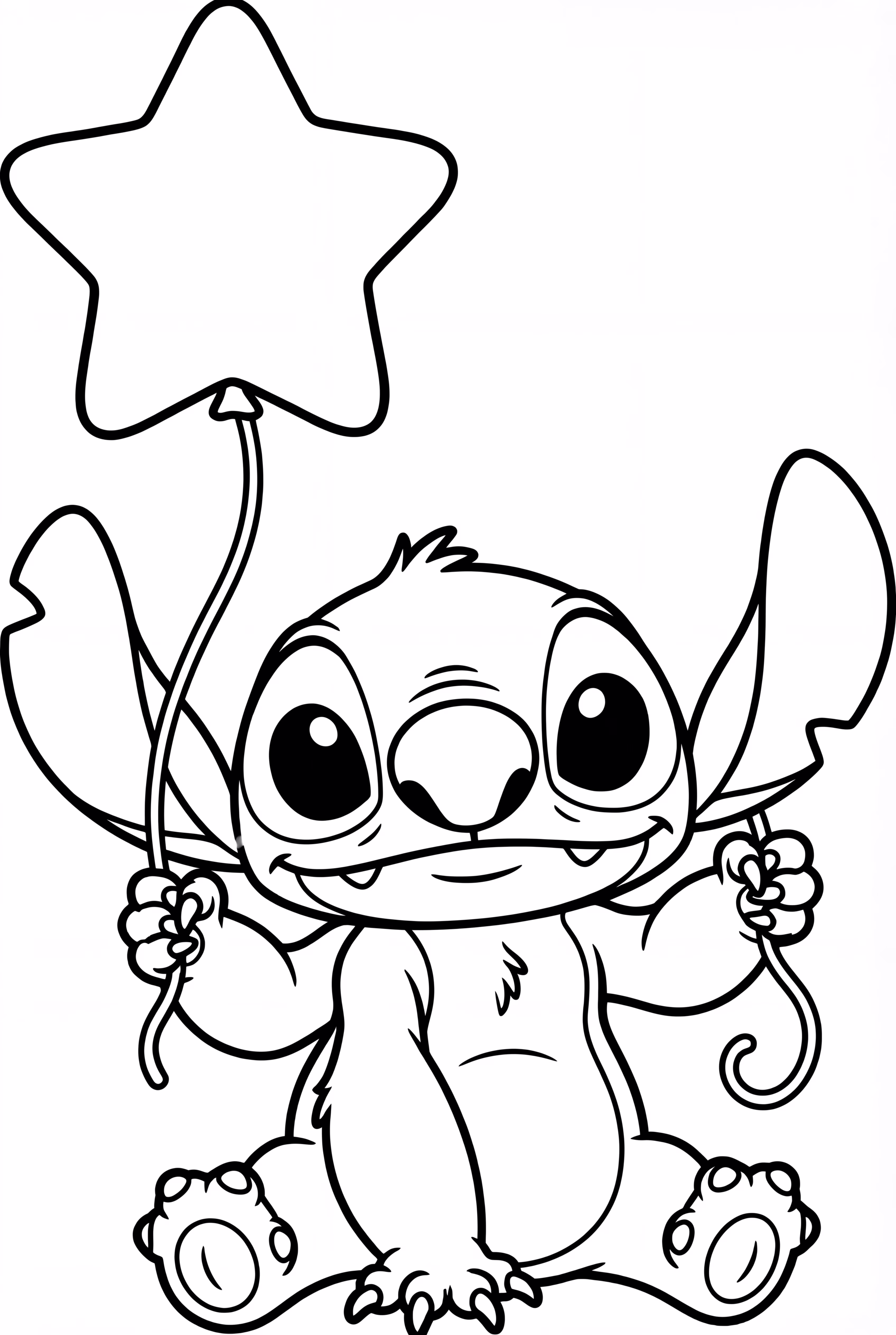 風船を持ったスティッチ