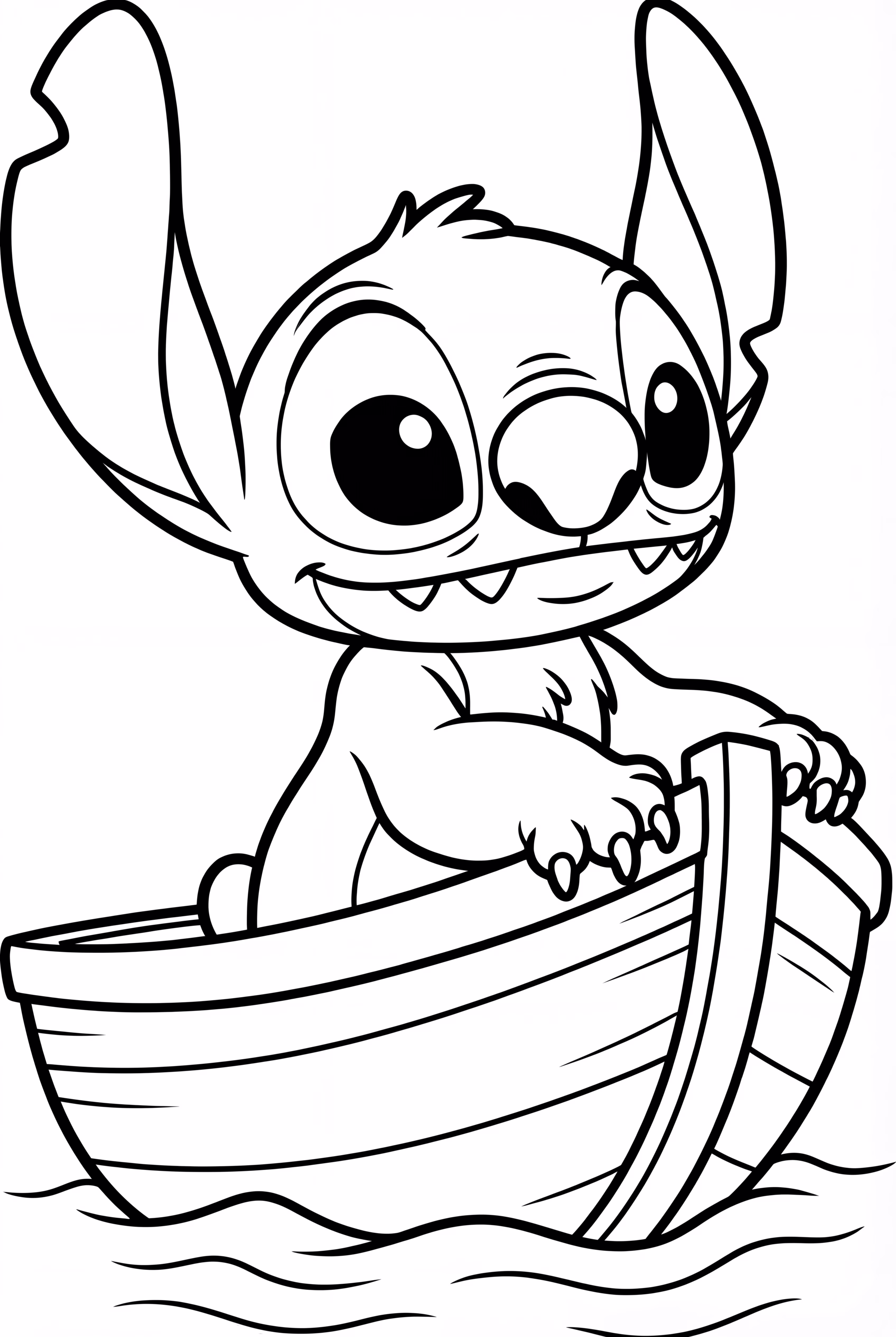 Stitch on a small boat