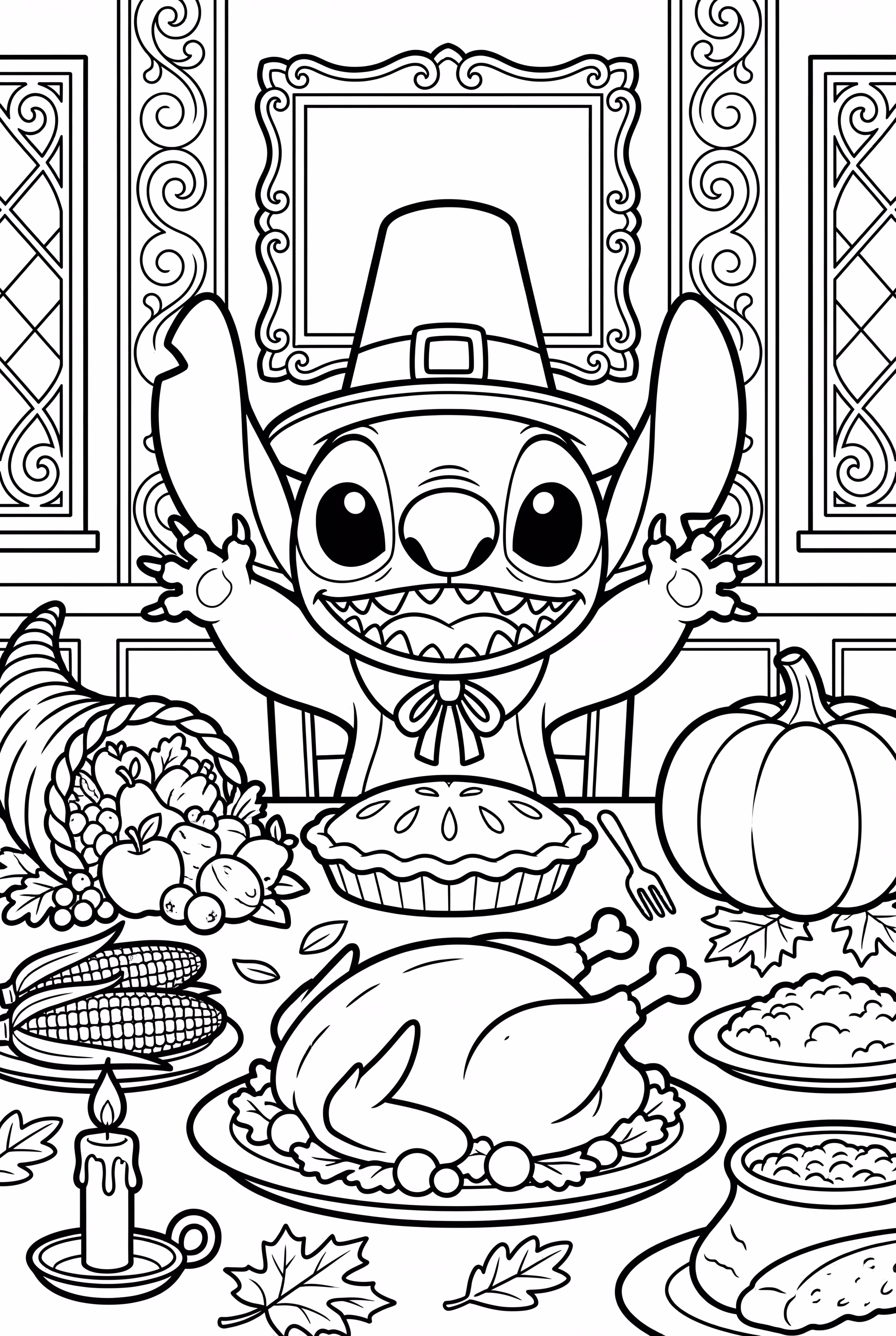 スティッチ感謝祭の饗宴