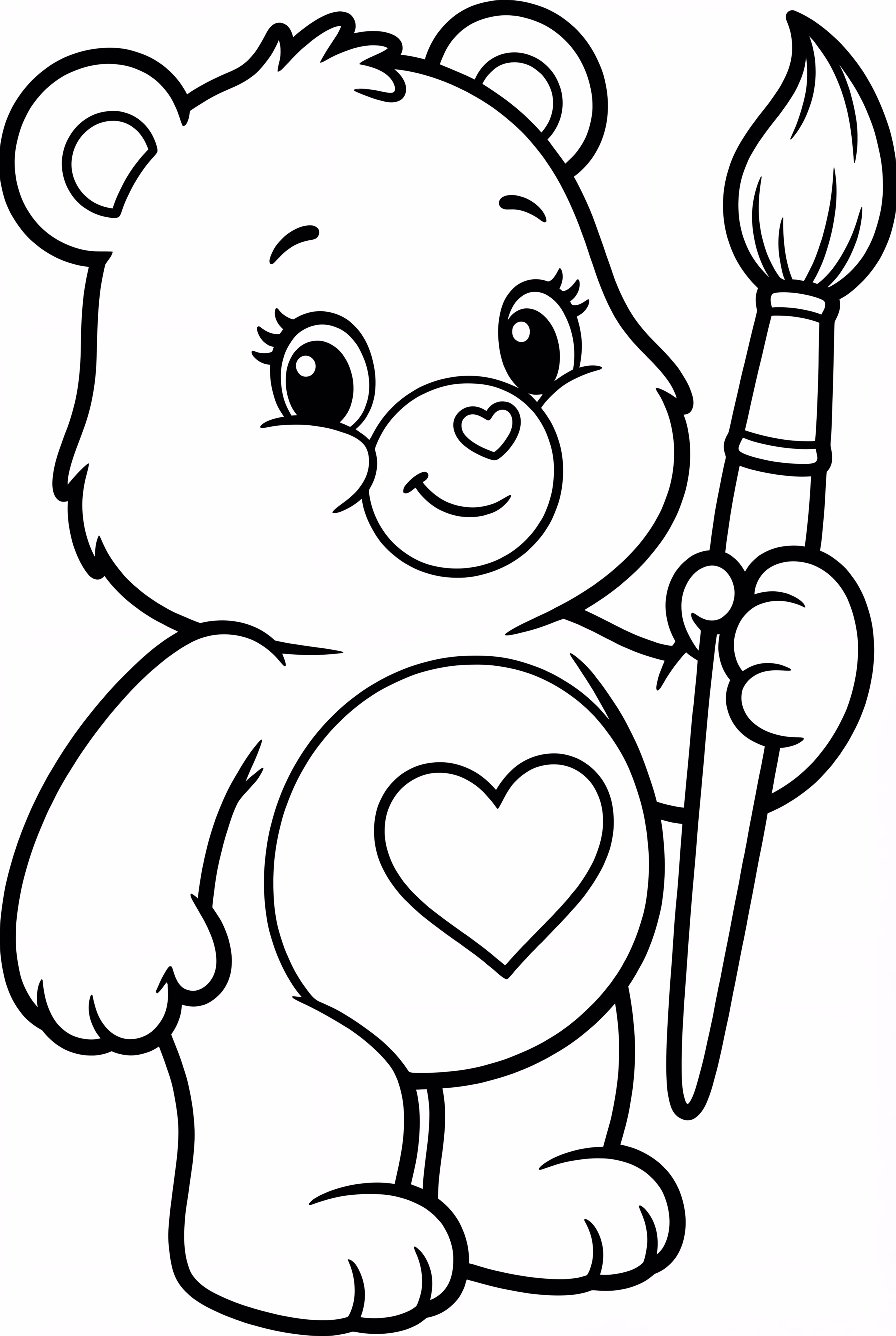 Stoner Care Bear Painting a Mural