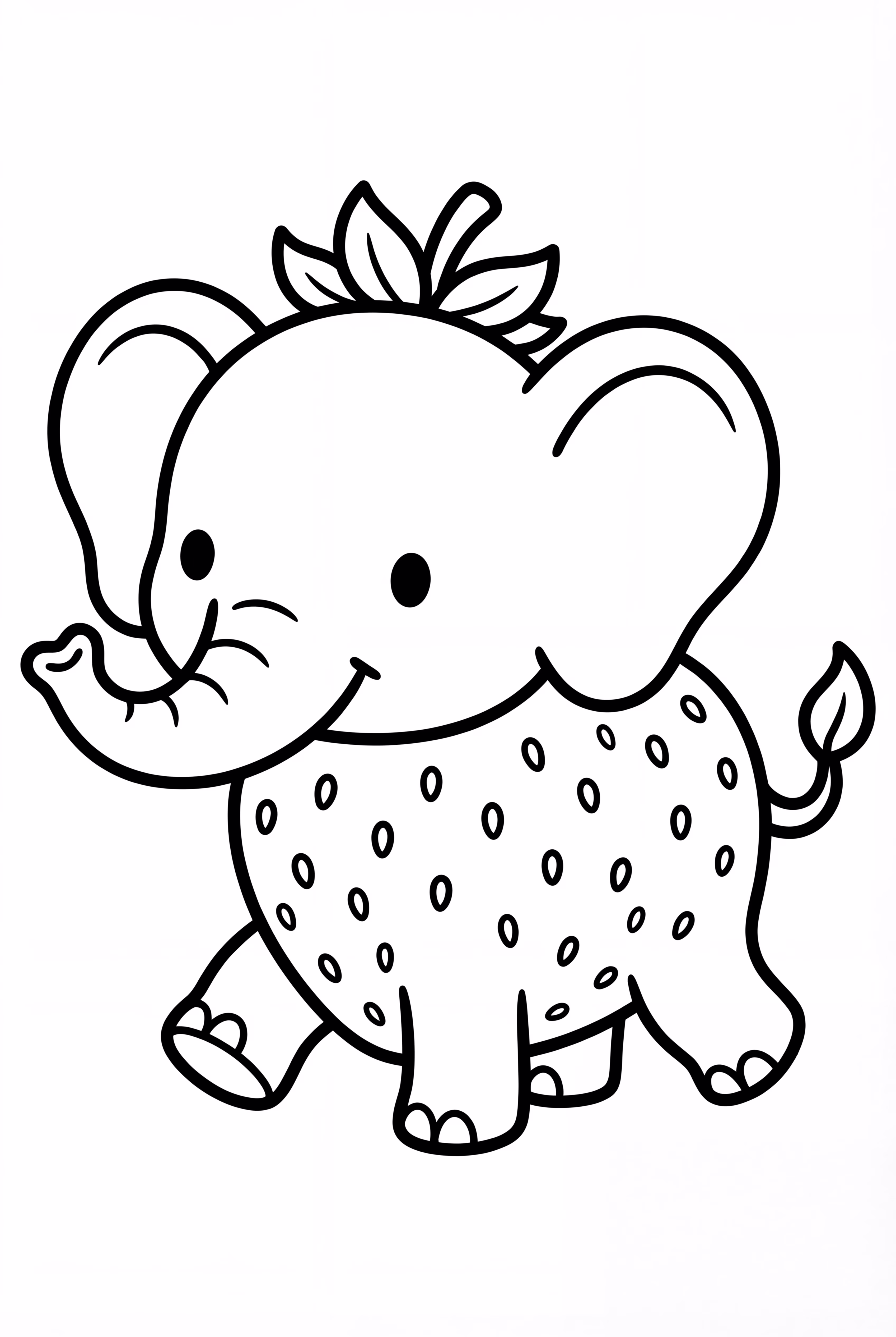 Strawberry Elephant Learning To Walk