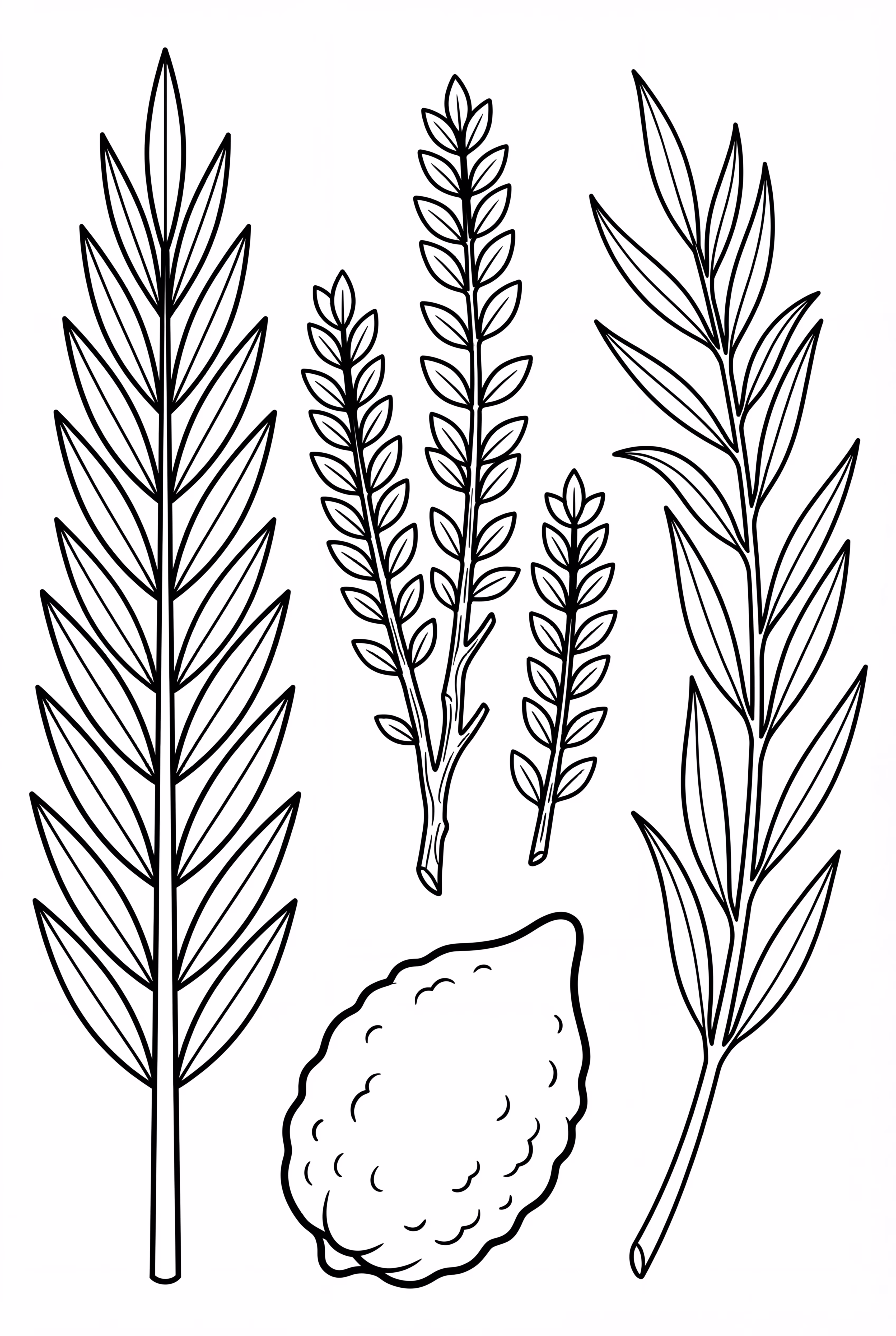 Sukkot Four Species Together