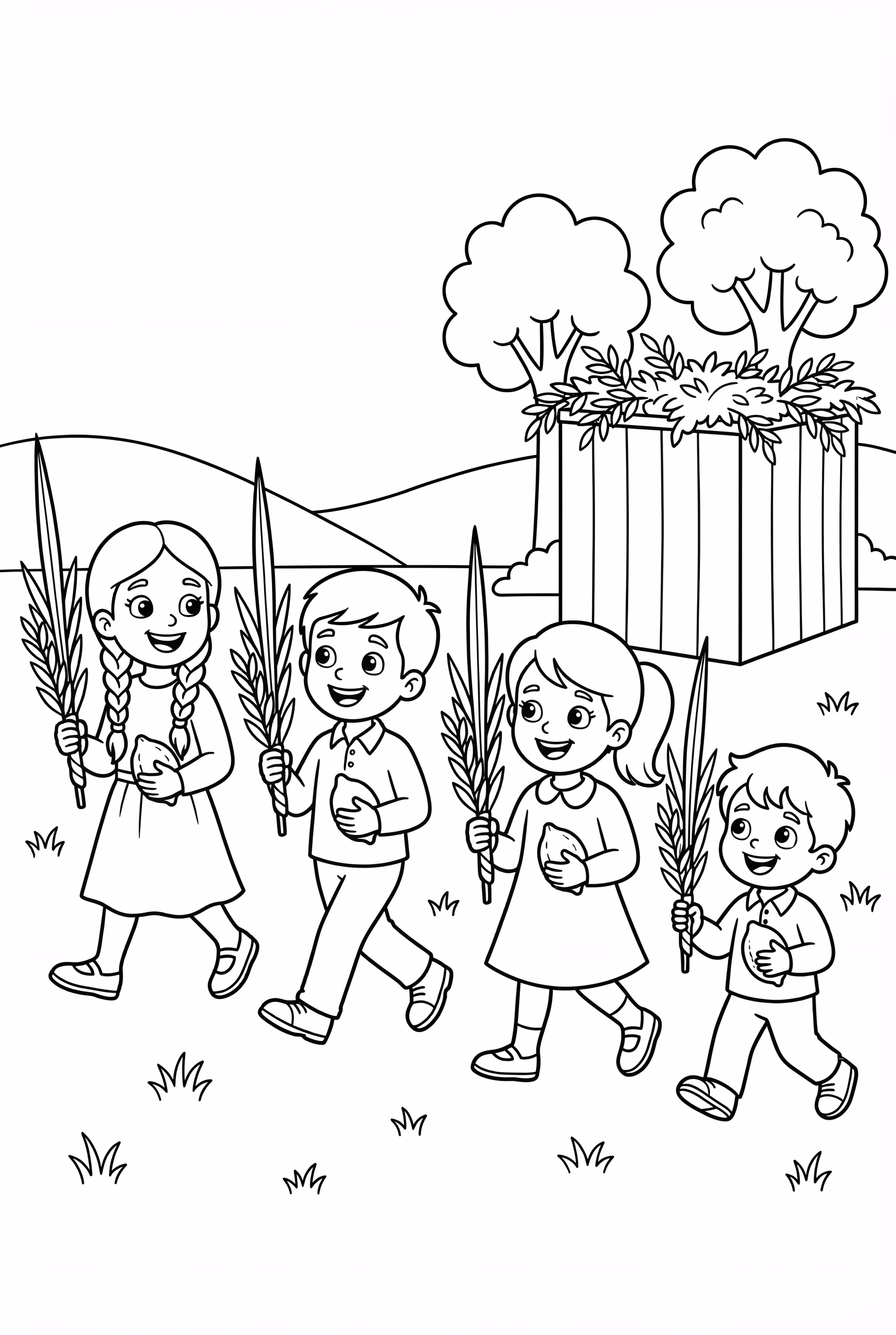 Procession de Souccot avec Loulav