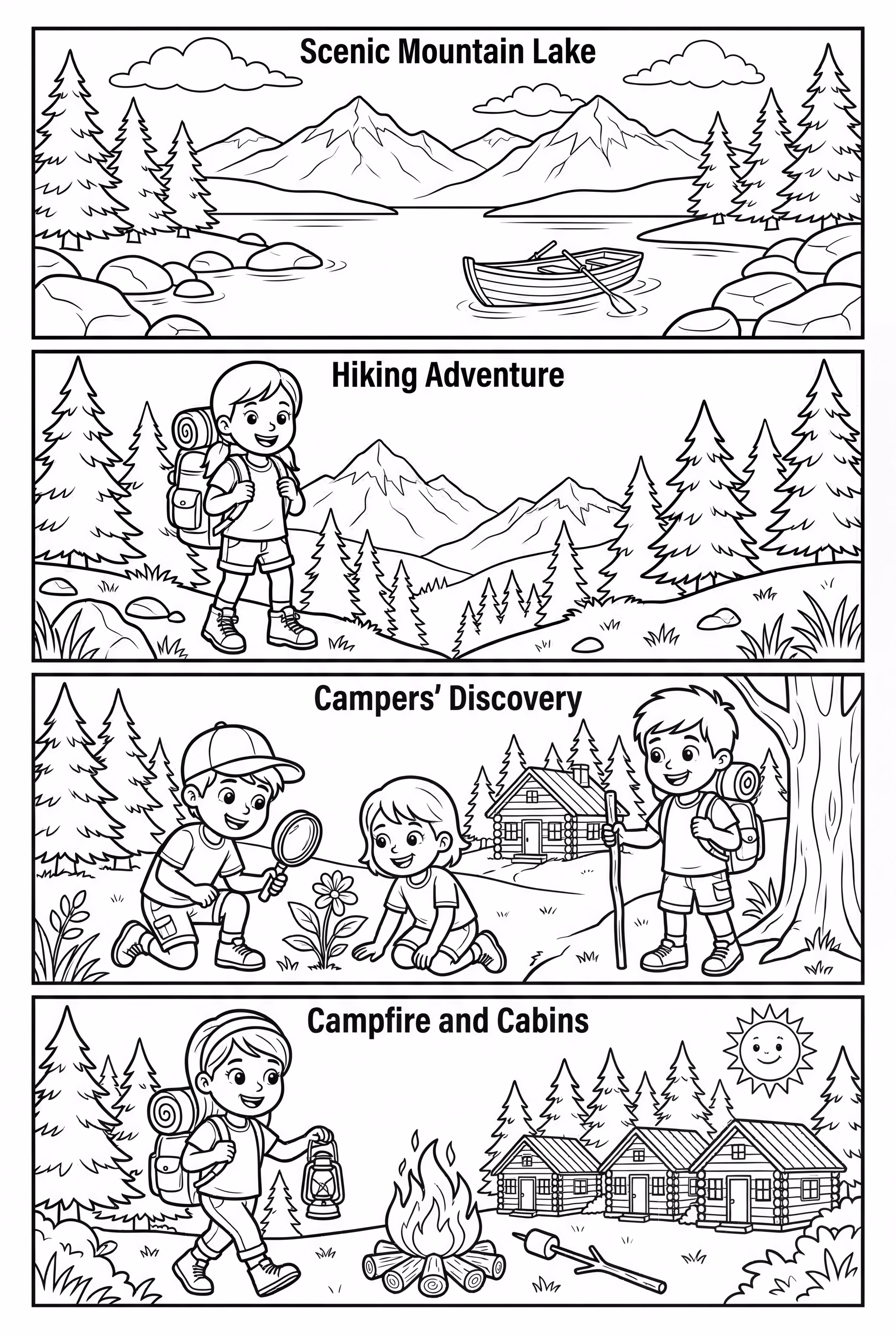 Summer Camp Adventure Activities Collage-2
