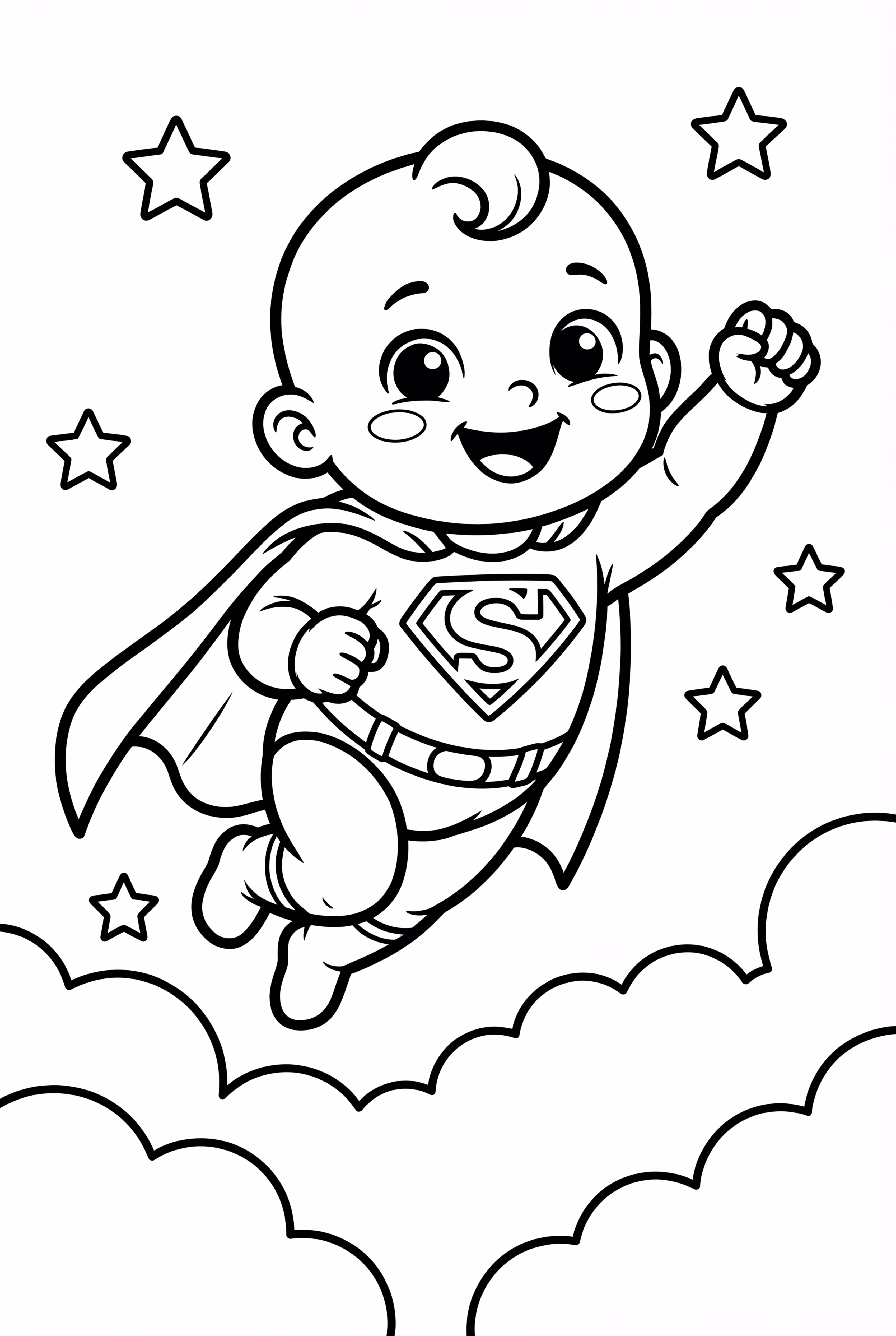 スーパーヒーロー赤ちゃん飛行中