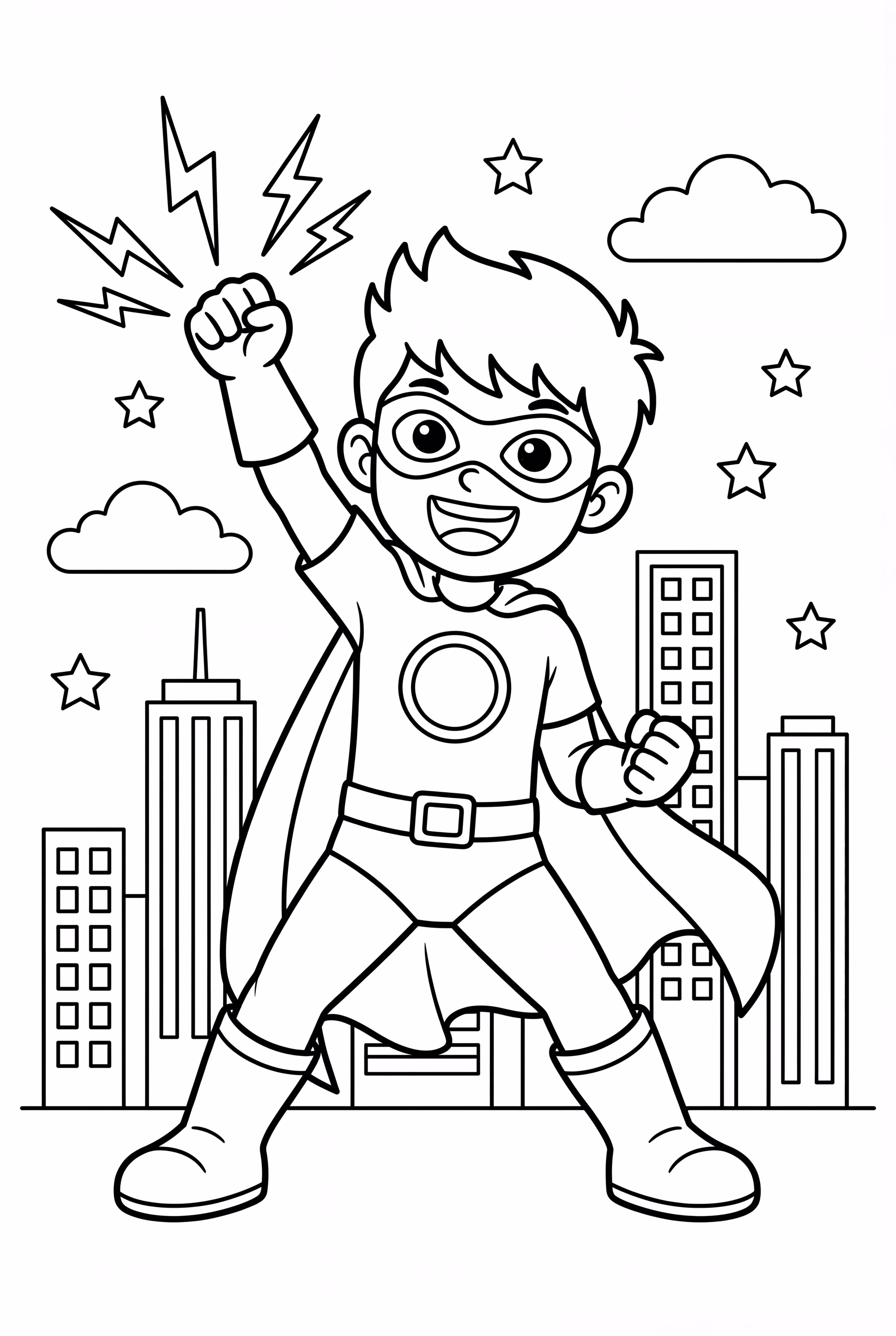 Superhero Discovering His Powers