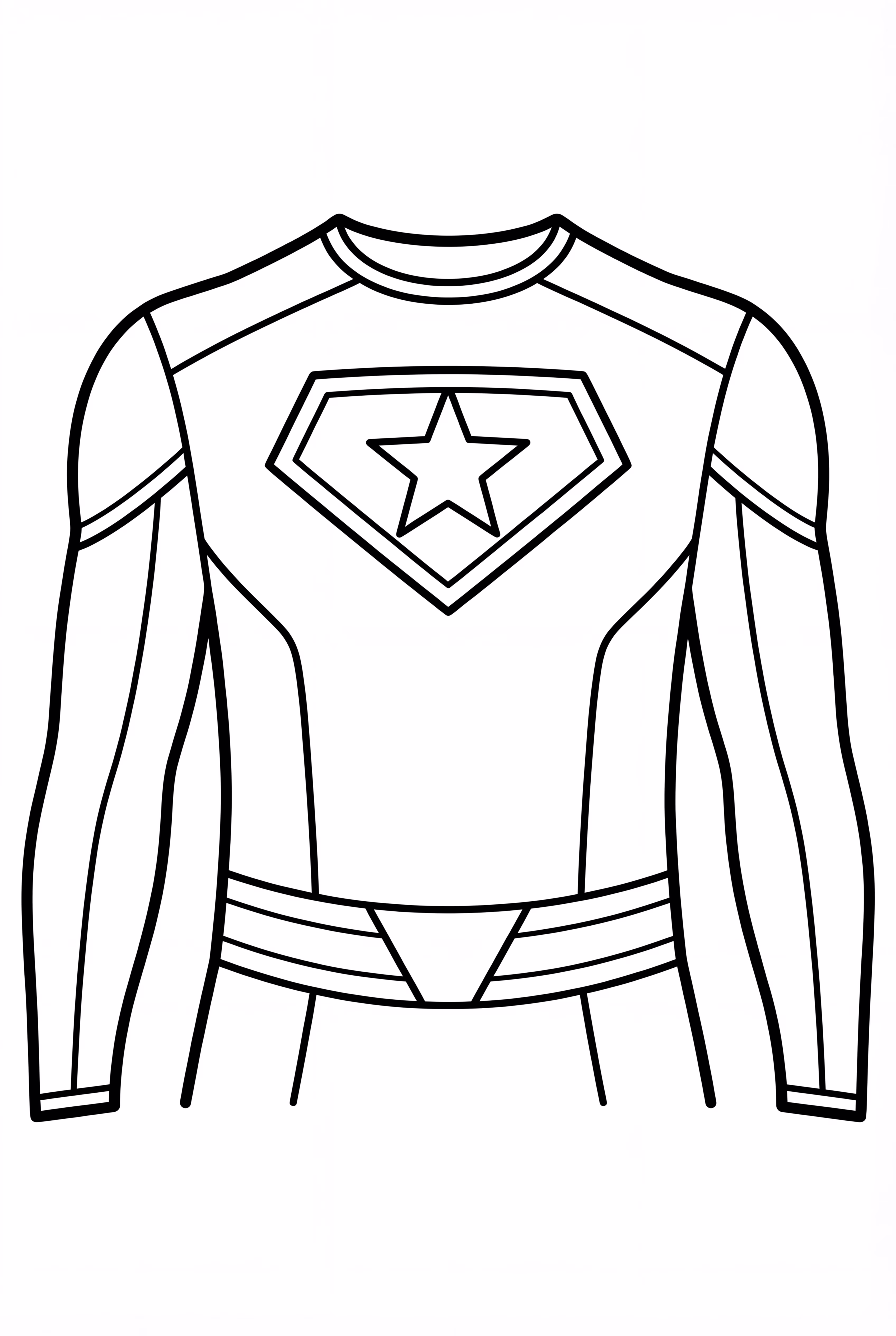 Superhero Emblem On Chest