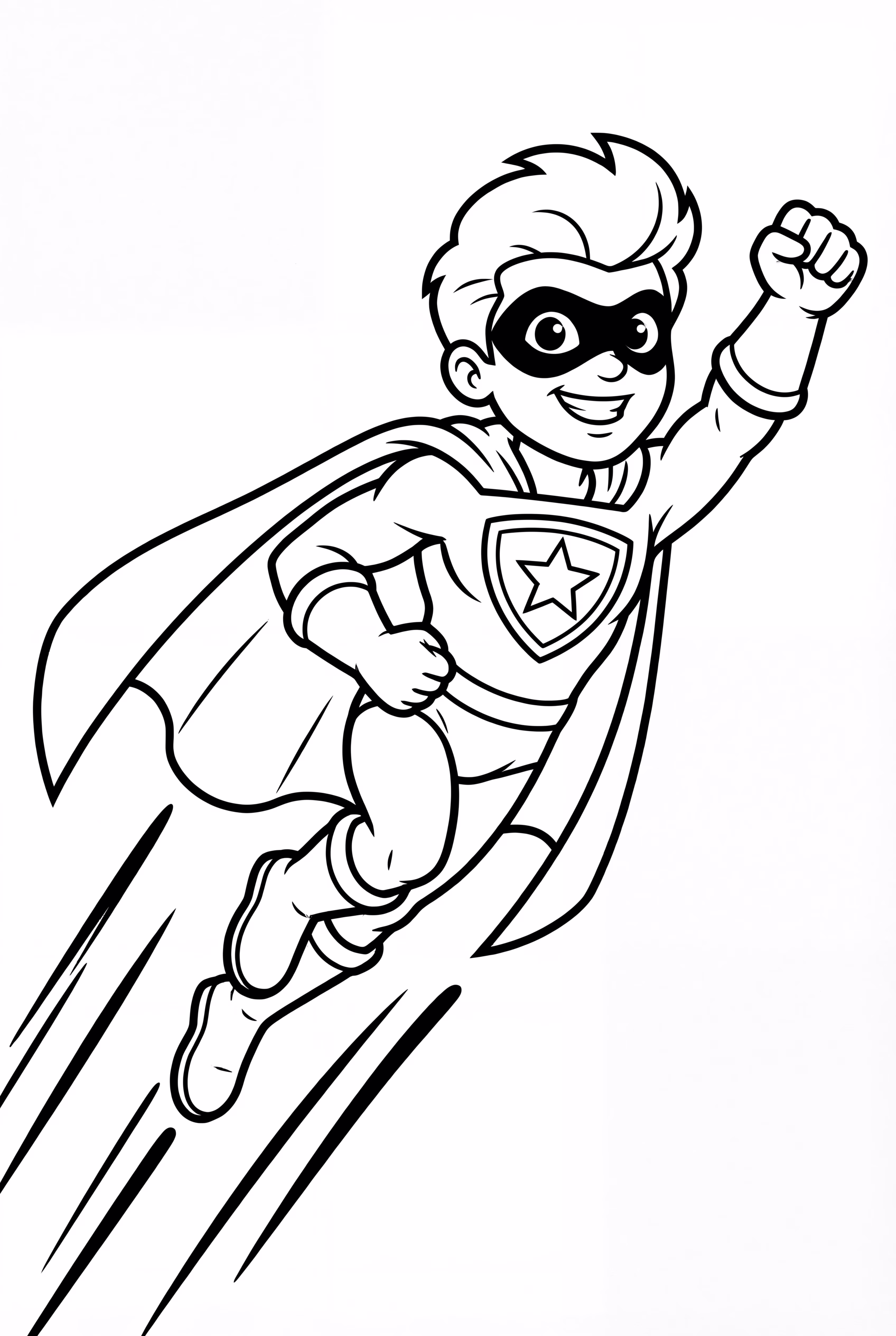 Superhero Flying Fast