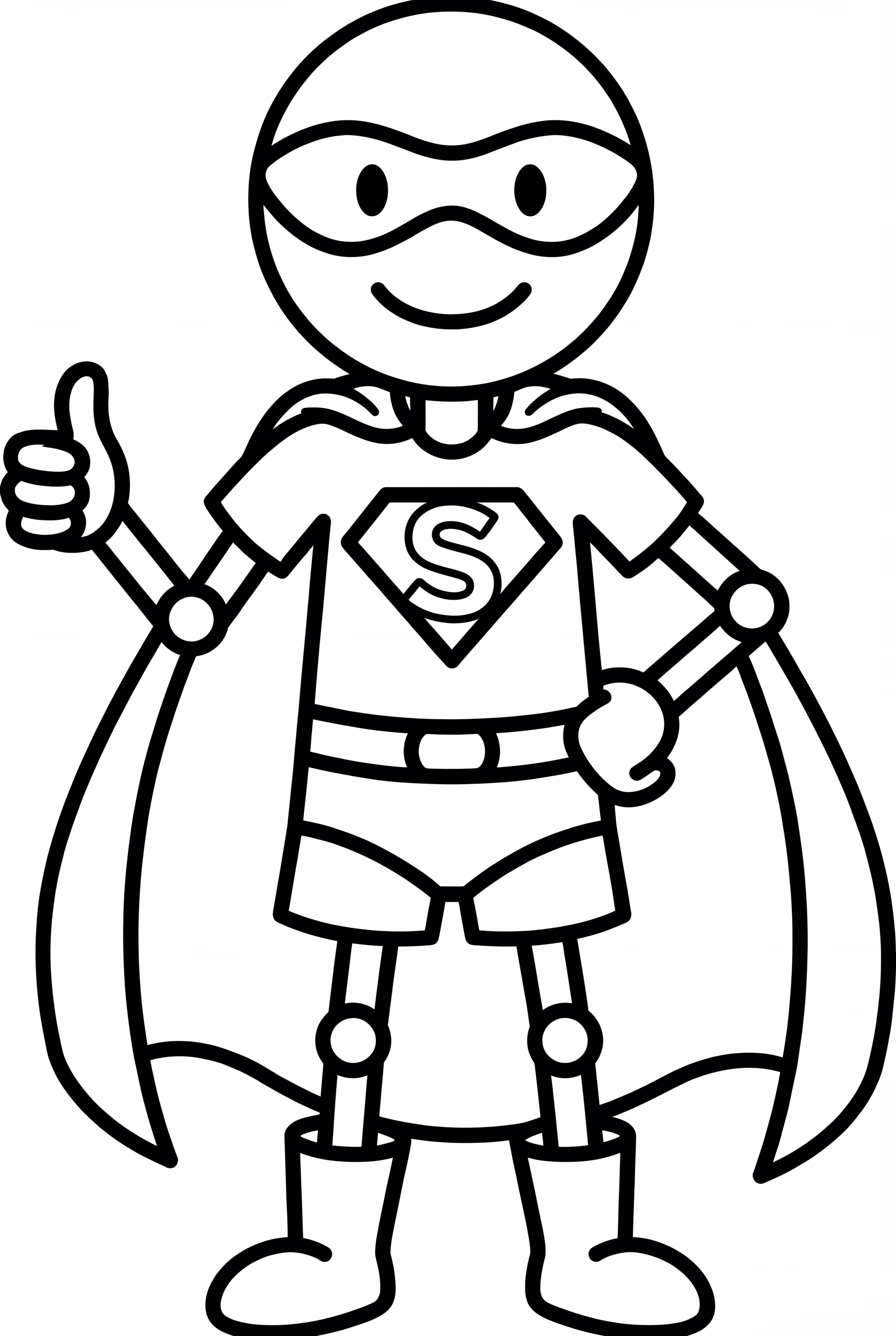 超级英雄竖大拇指