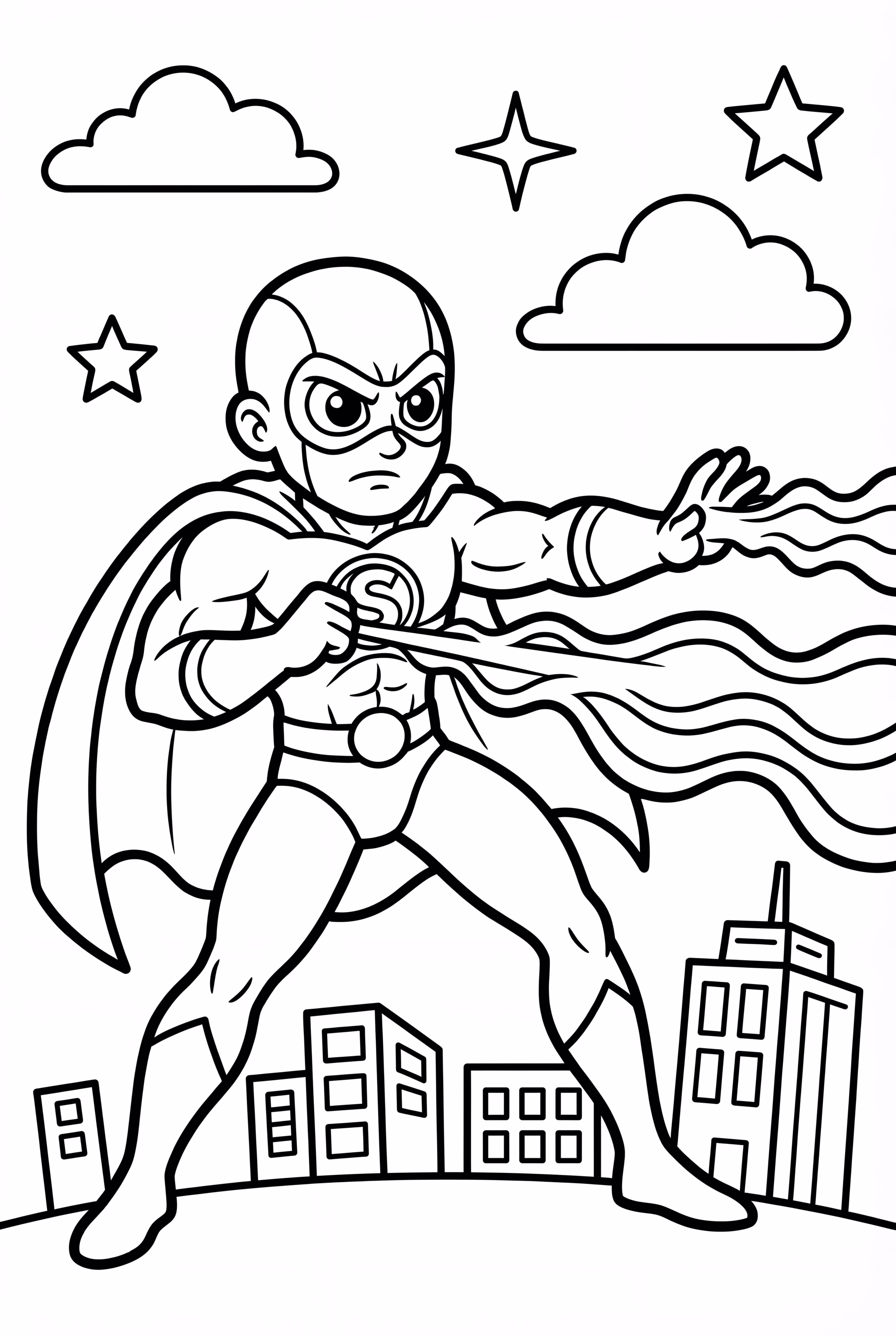 Superhero Shooting Energy Beams From Hands