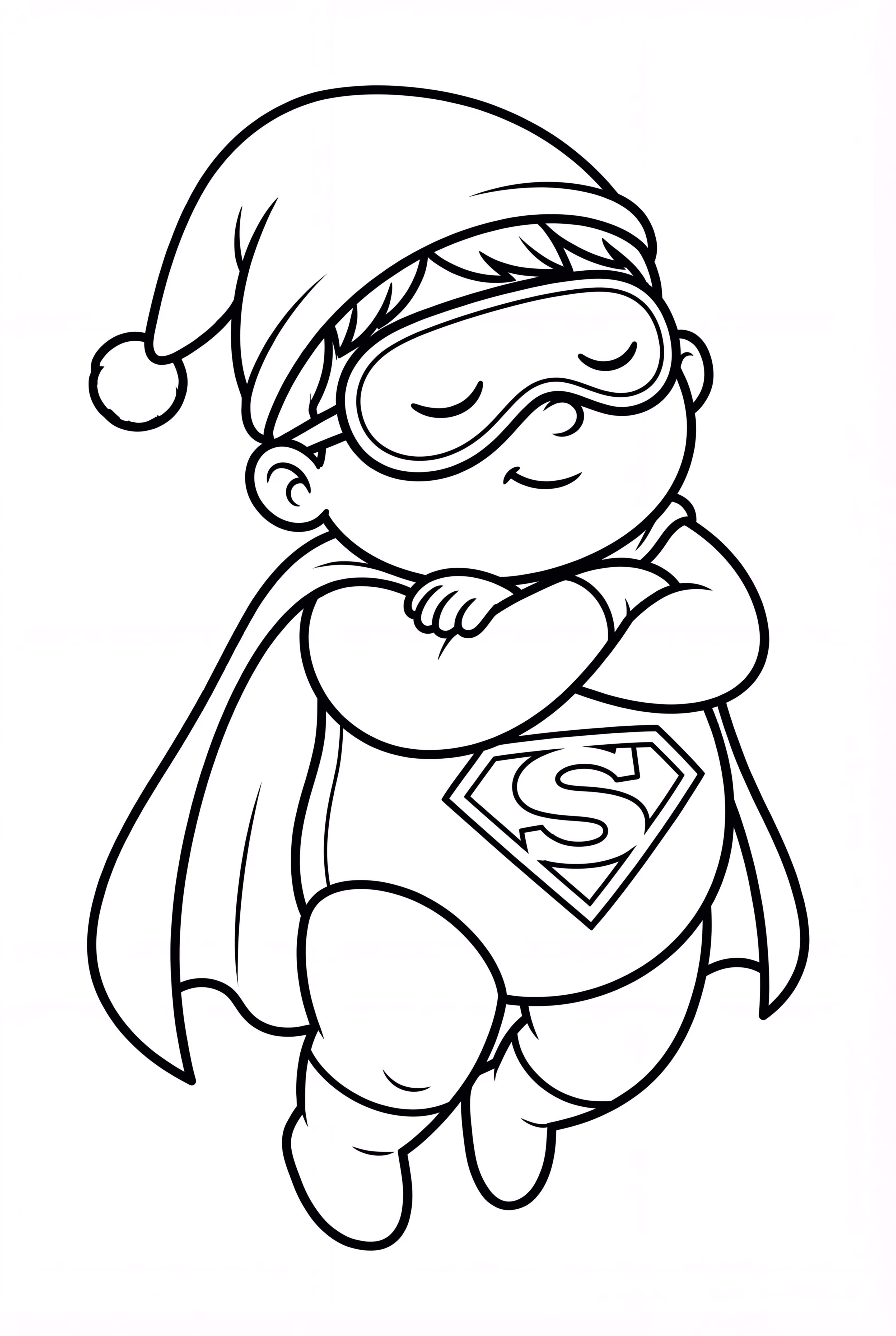 Superhero Taking A Nap