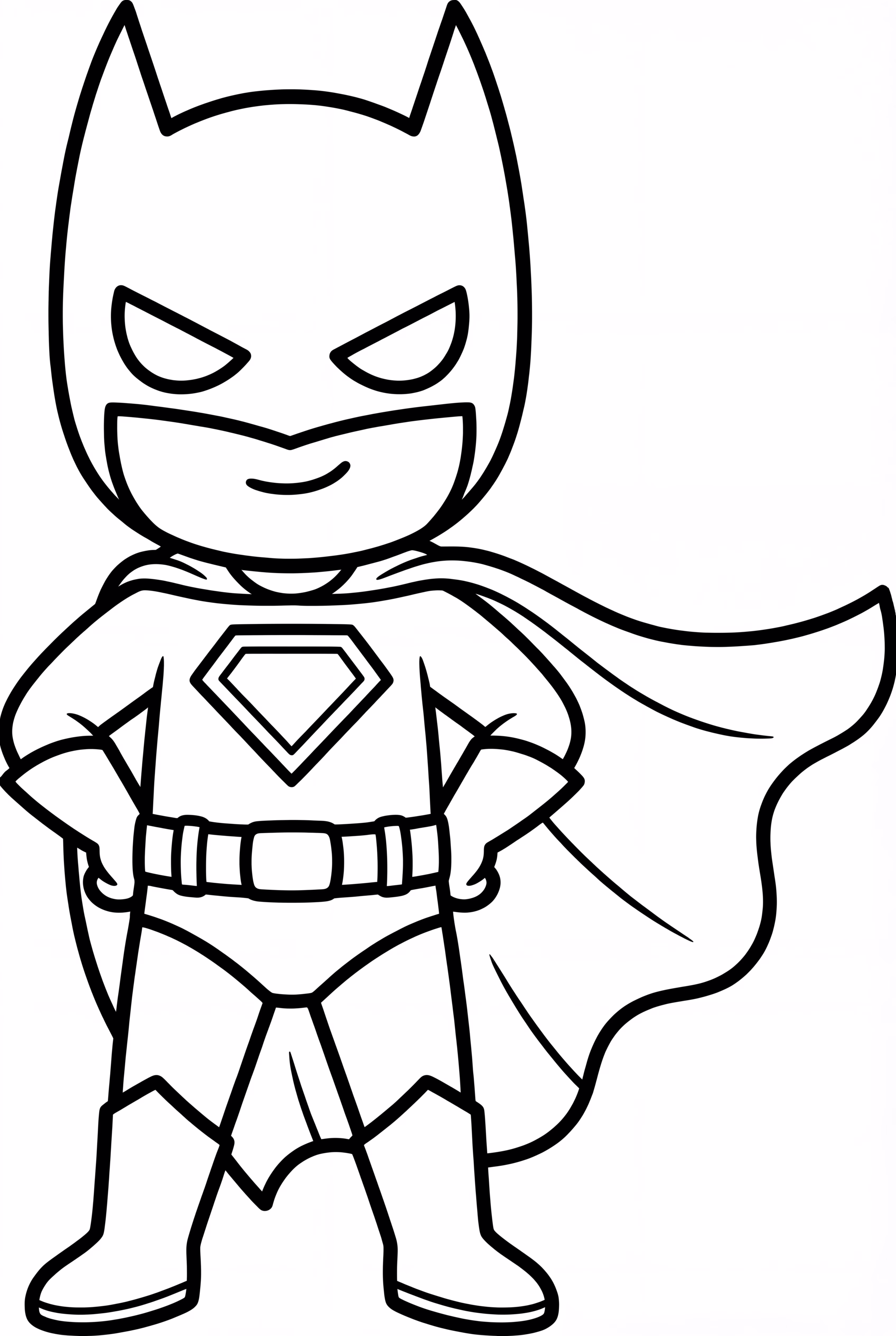 Superheld mit wehender Kapuze