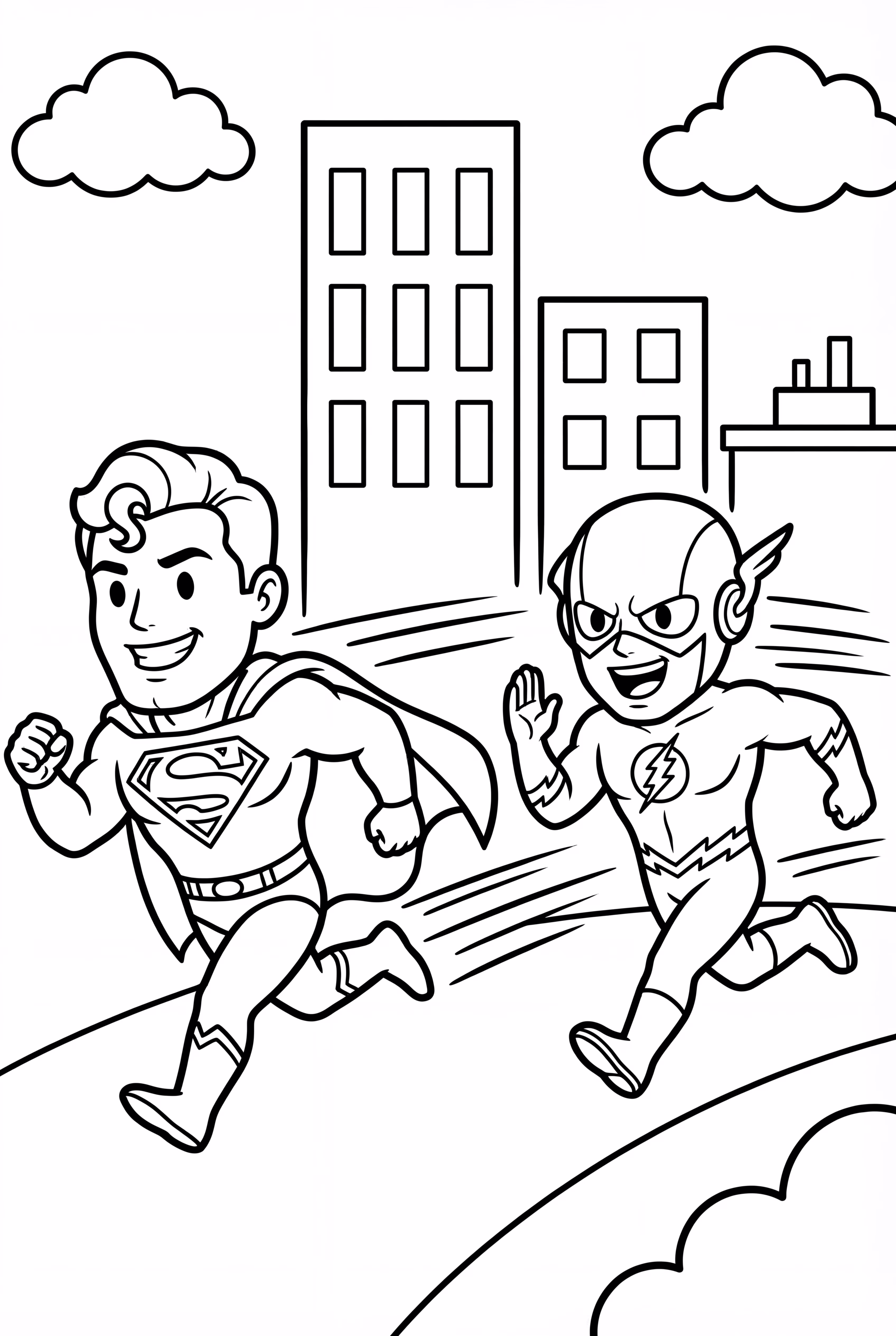 超人與閃電俠比賽