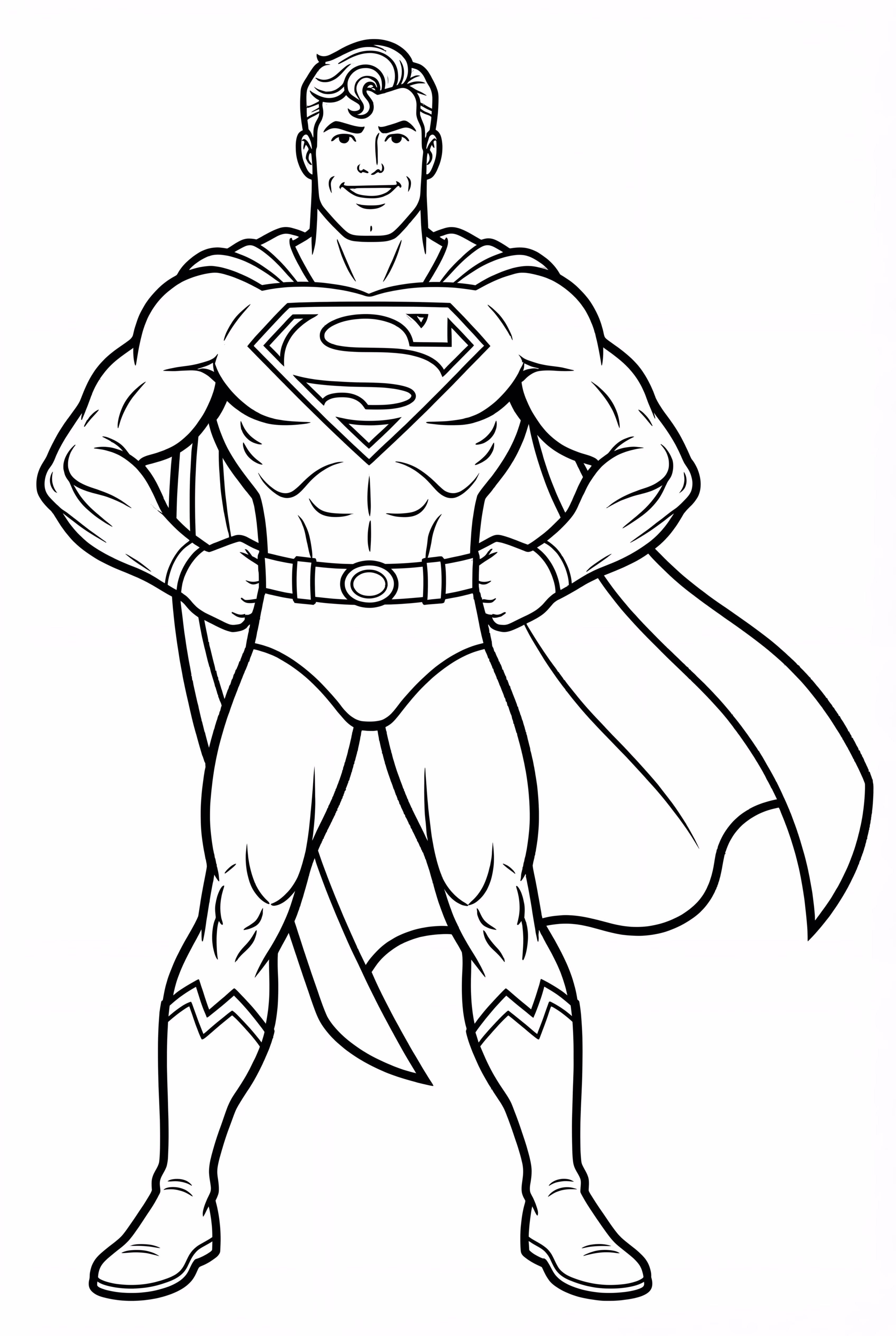 超人的披風迎風飄揚