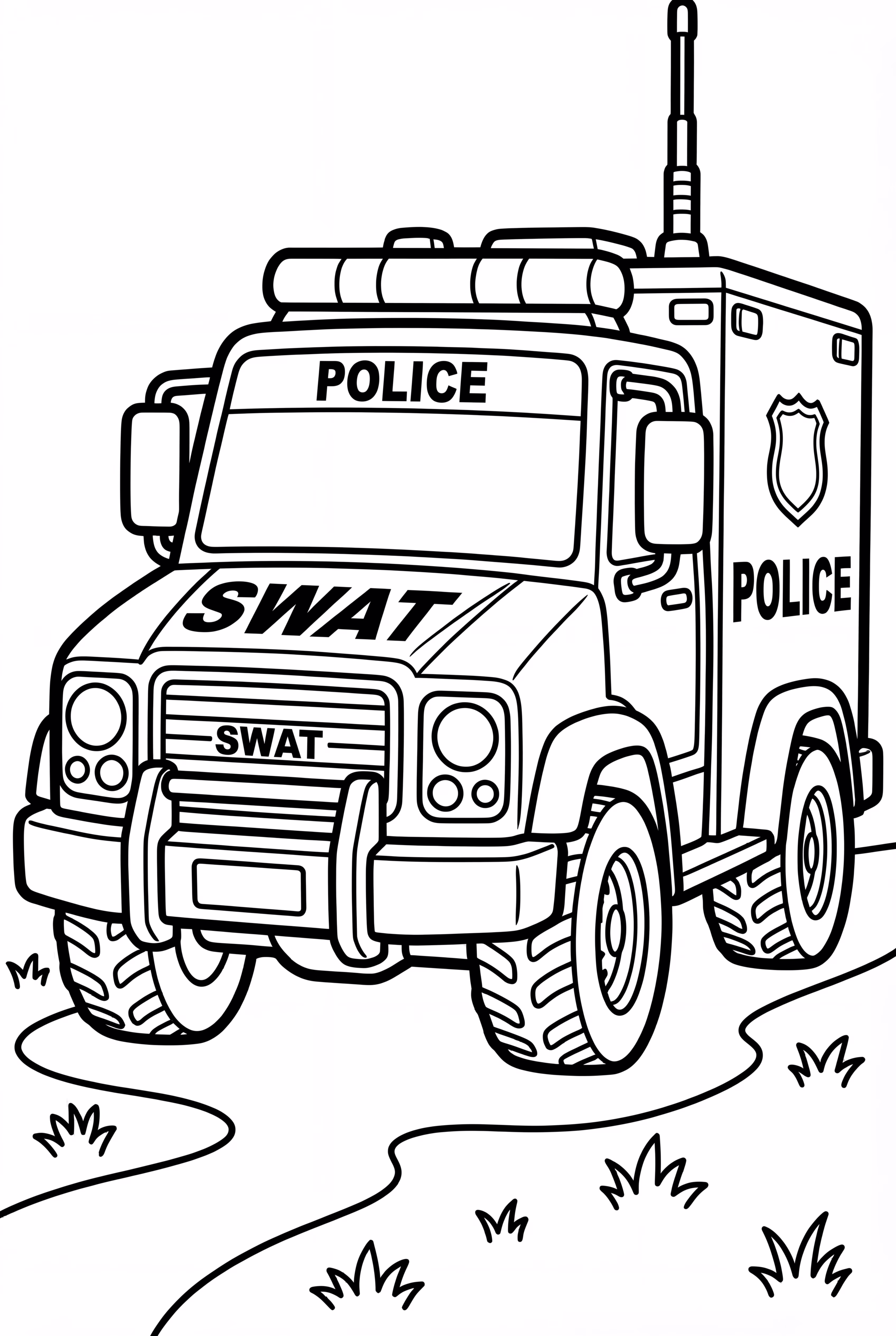 SWAT Police Truck Ready for Action