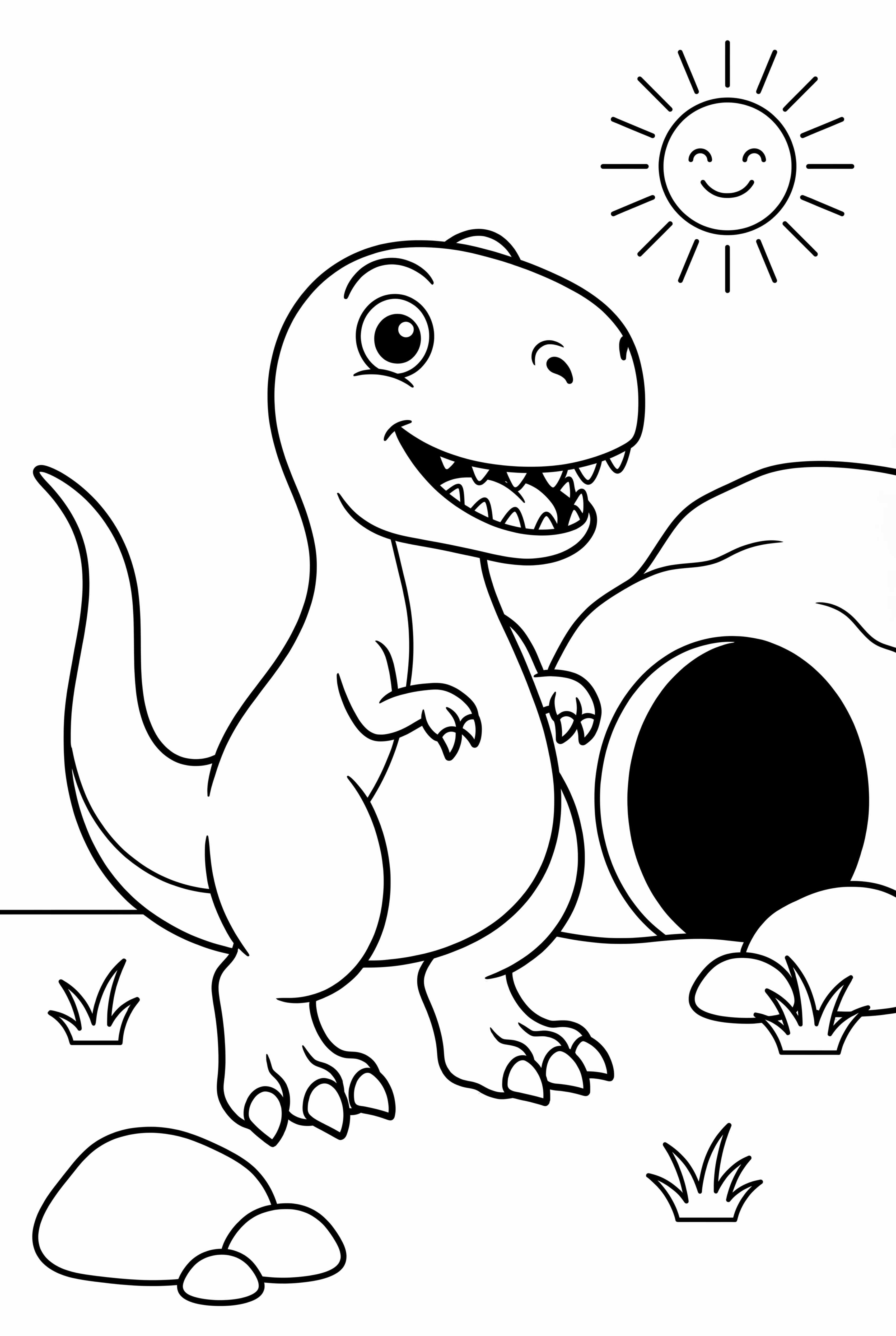 T-Rex Discovering A Cave